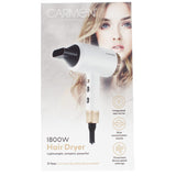Carmen 1800W Lightweight Professional Hairdryer Pearl White