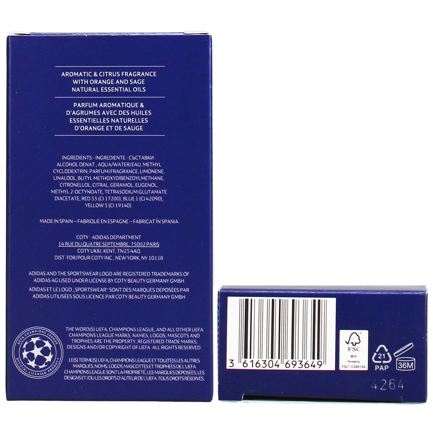 ADIDAS 50ML EDT UEFA STAR