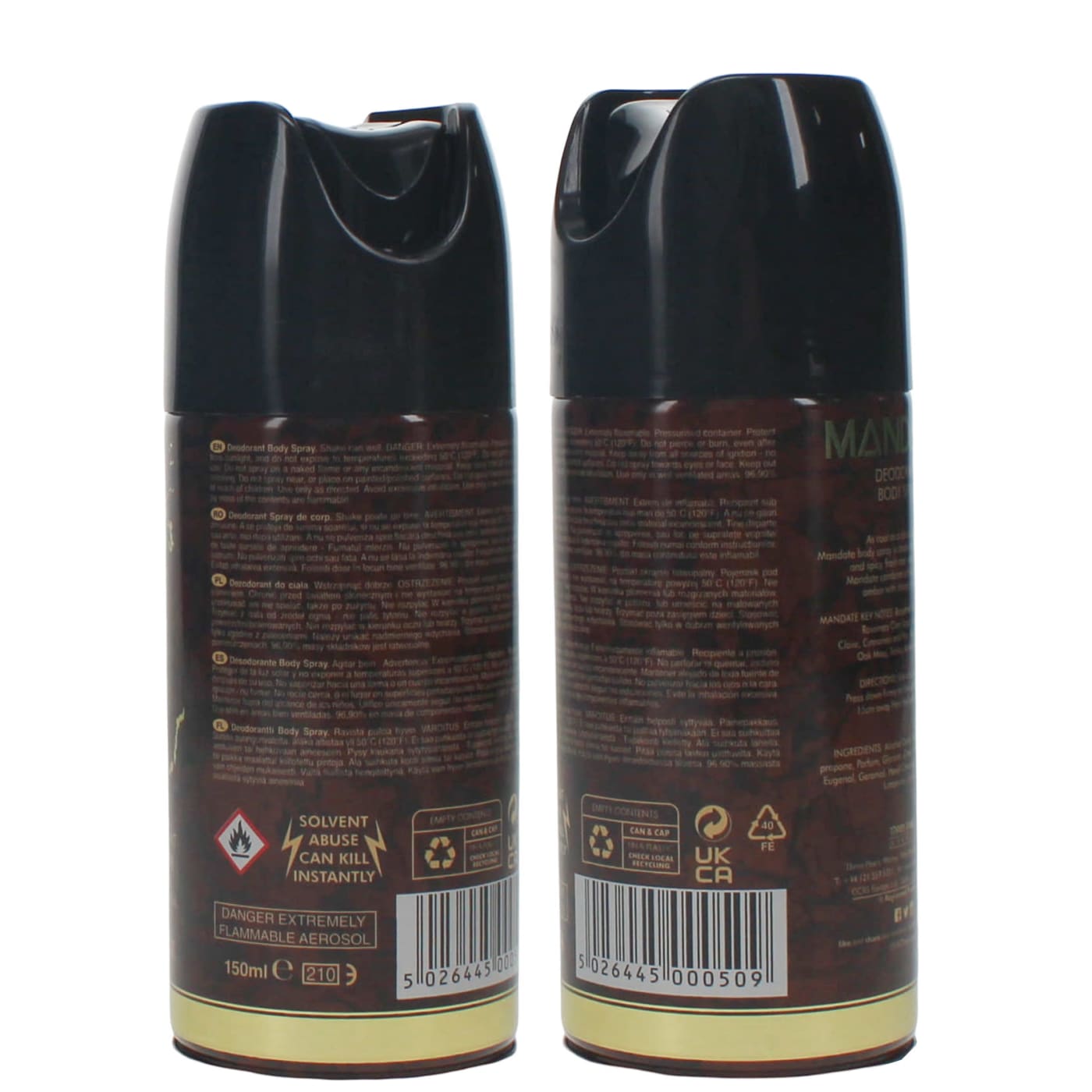MANDATE 150ML DEO B/SPRAY 11/27