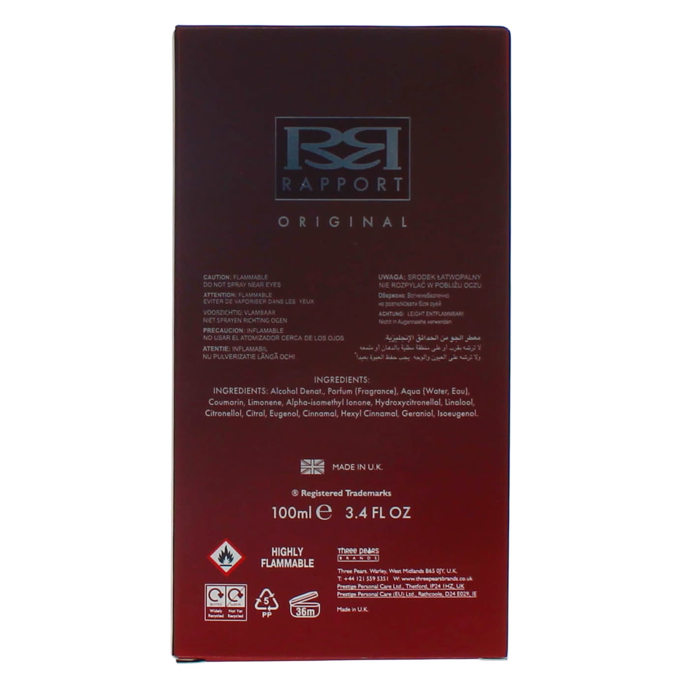 RAPPORT ORIGINAL 100ML EDT SPRAY