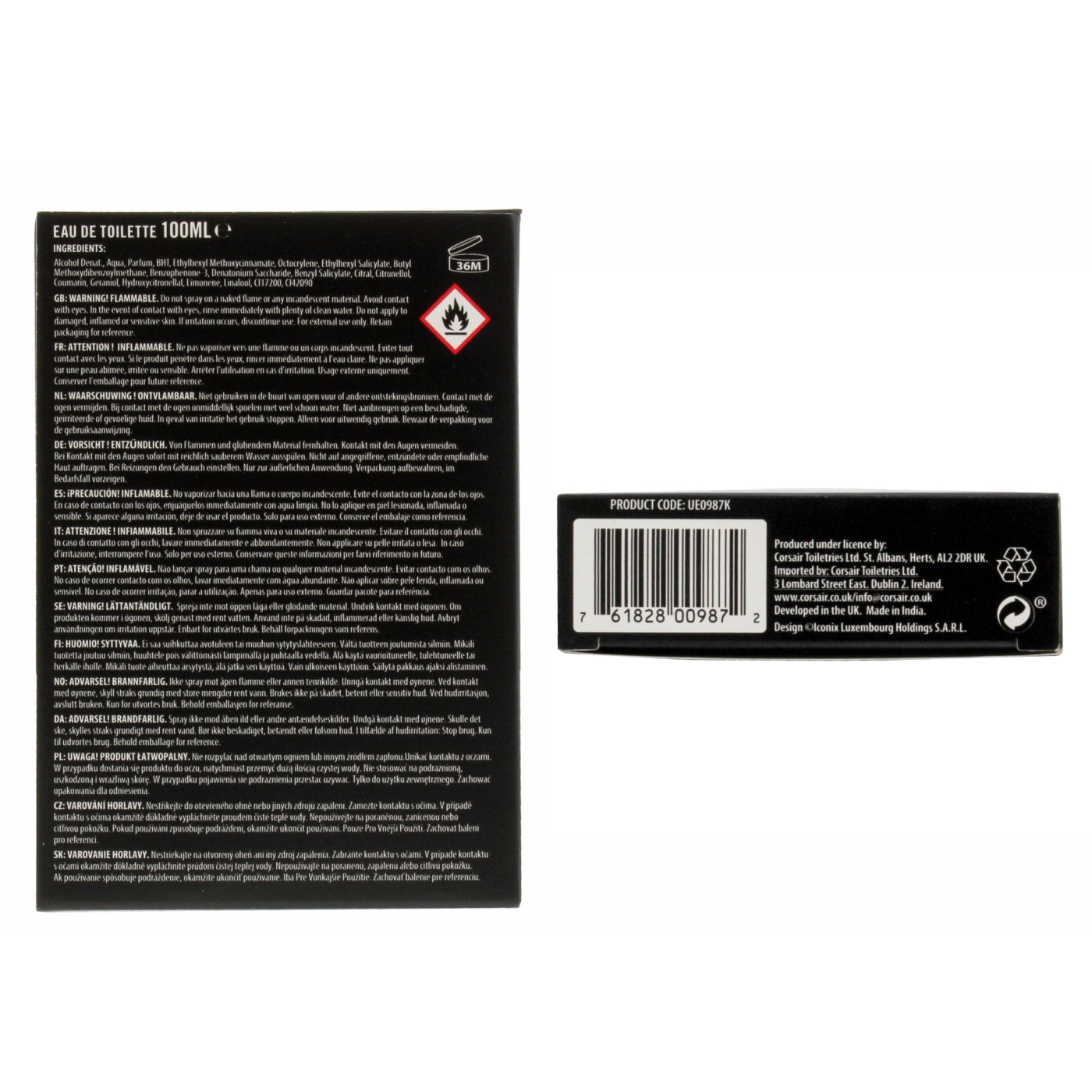 UMBRO 100ML EDT SPRAY ICE