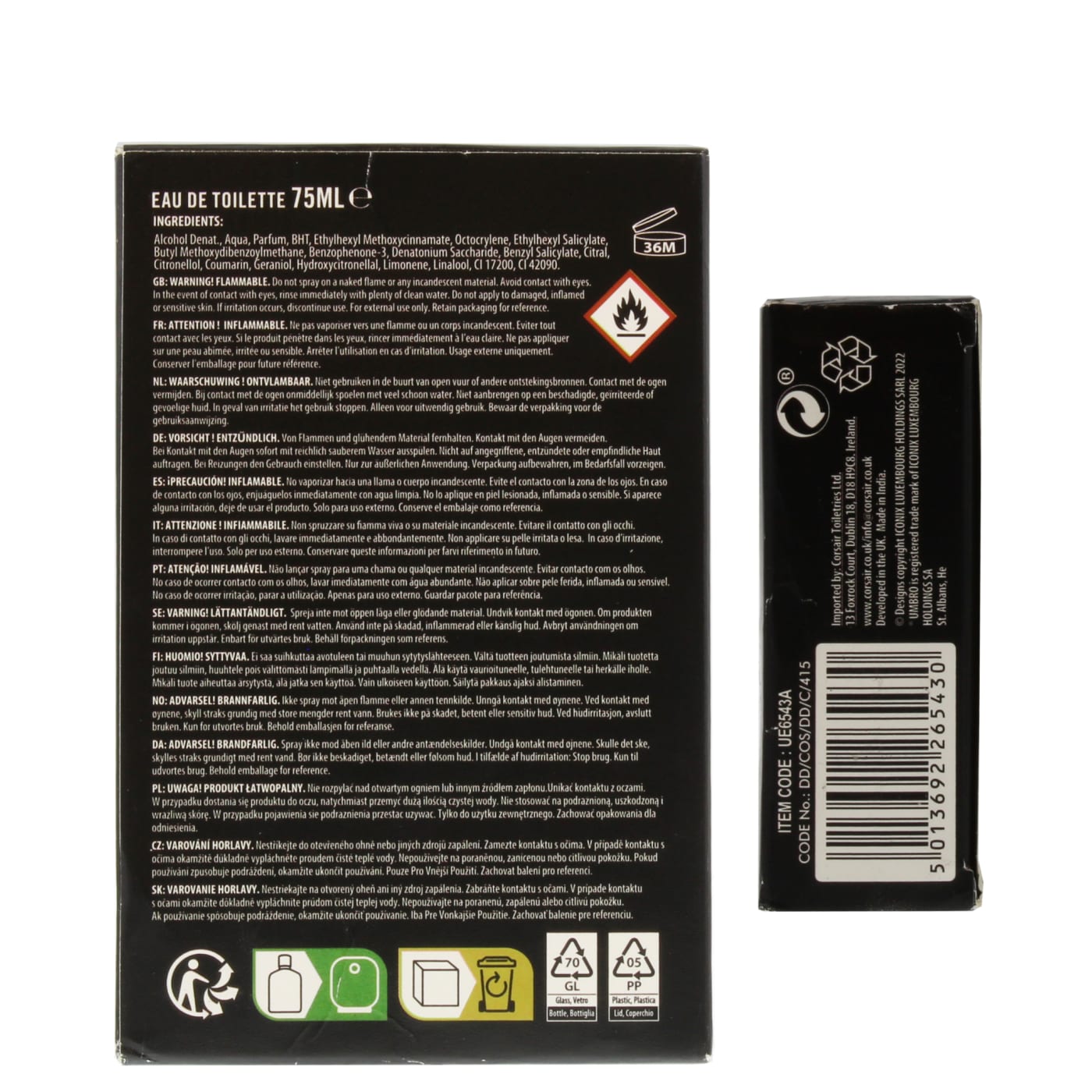 UMBRO 75ML EDT SPRAY ICE