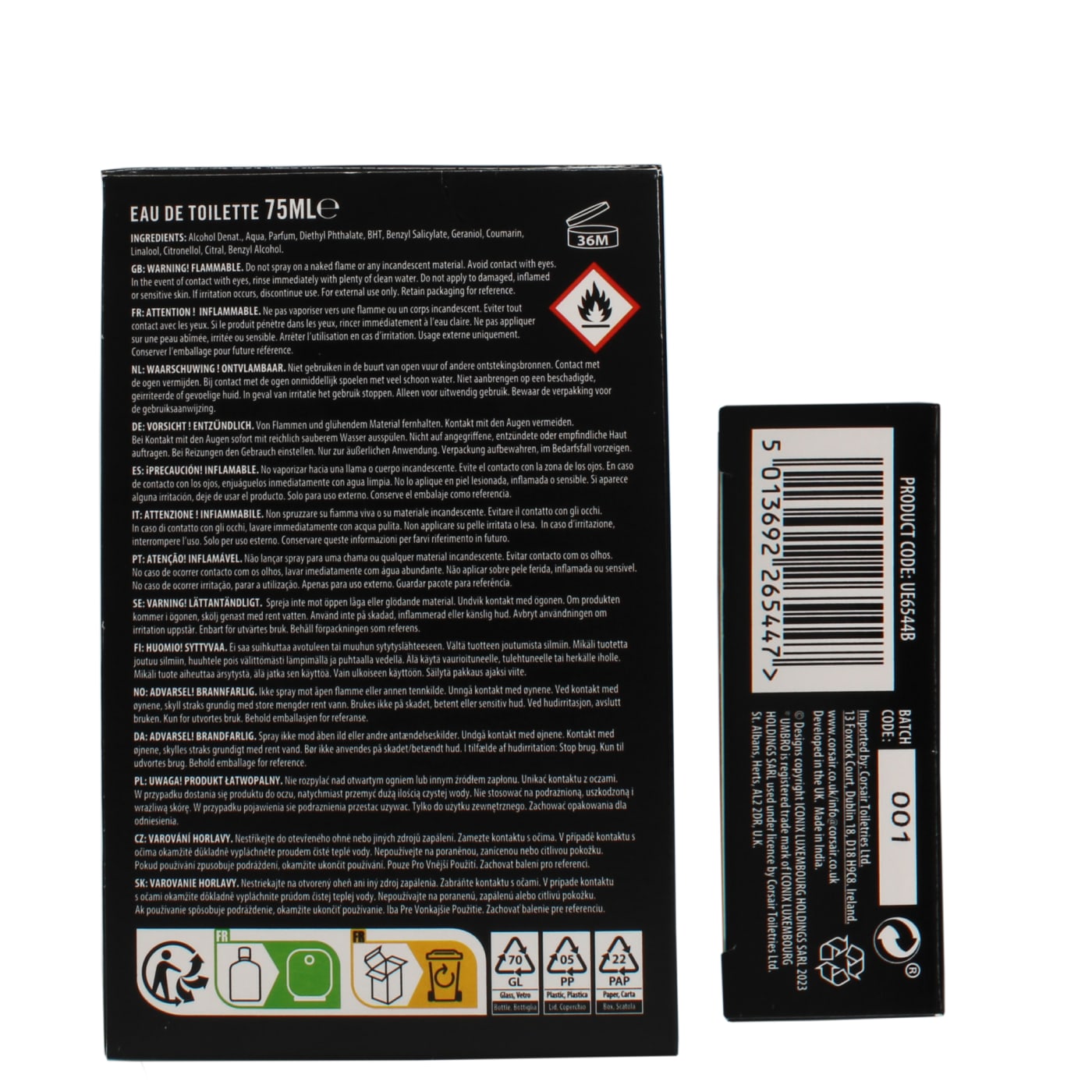 UMBRO 75ML EDT SPRAY POWER