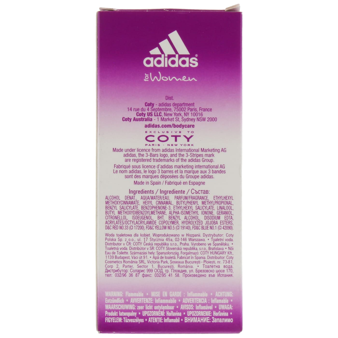 ADIDAS 30ML EDT SPRAY WOMEN NATURAL VITALITY