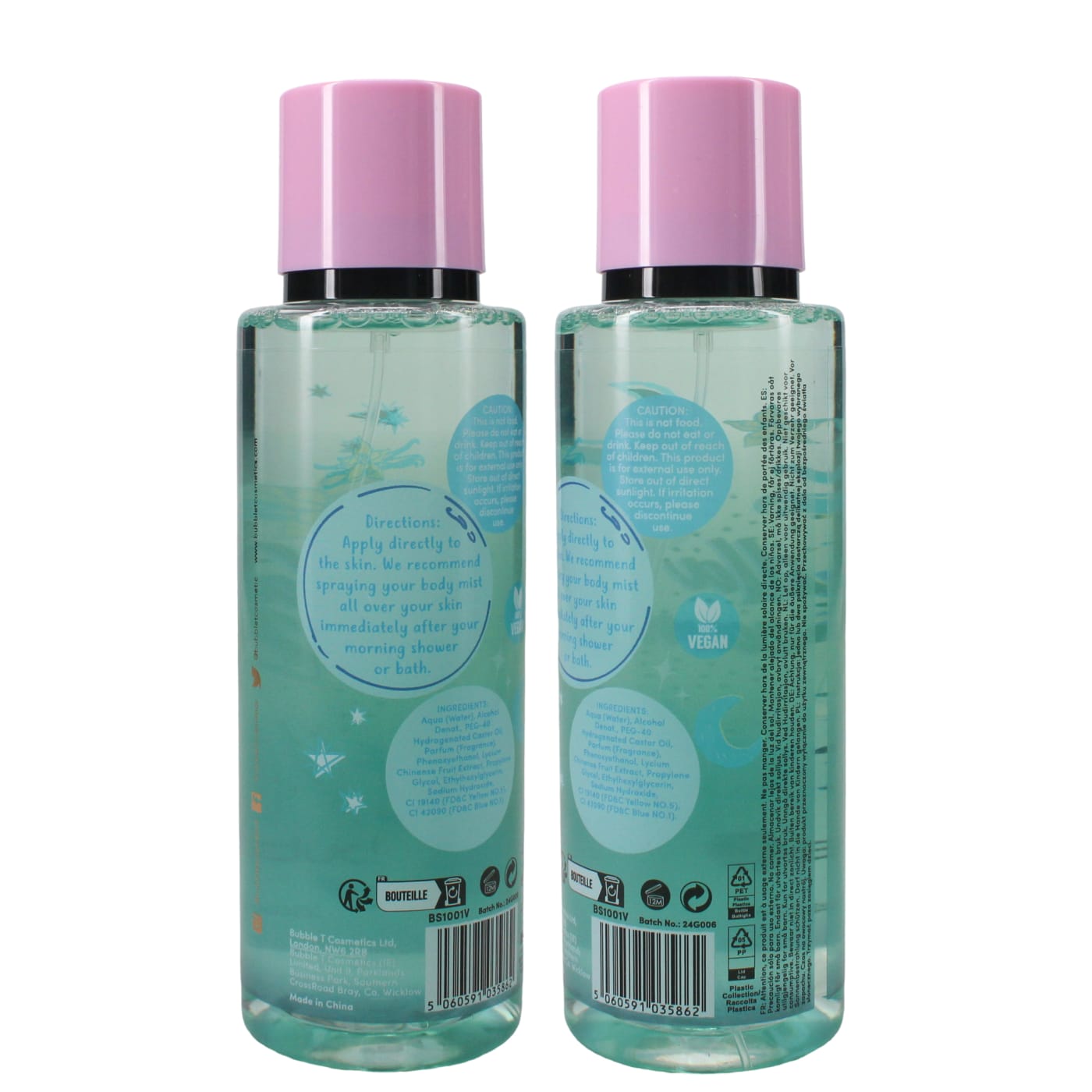 BUBBLE T 250ML B/MIST VANILLA DREAM