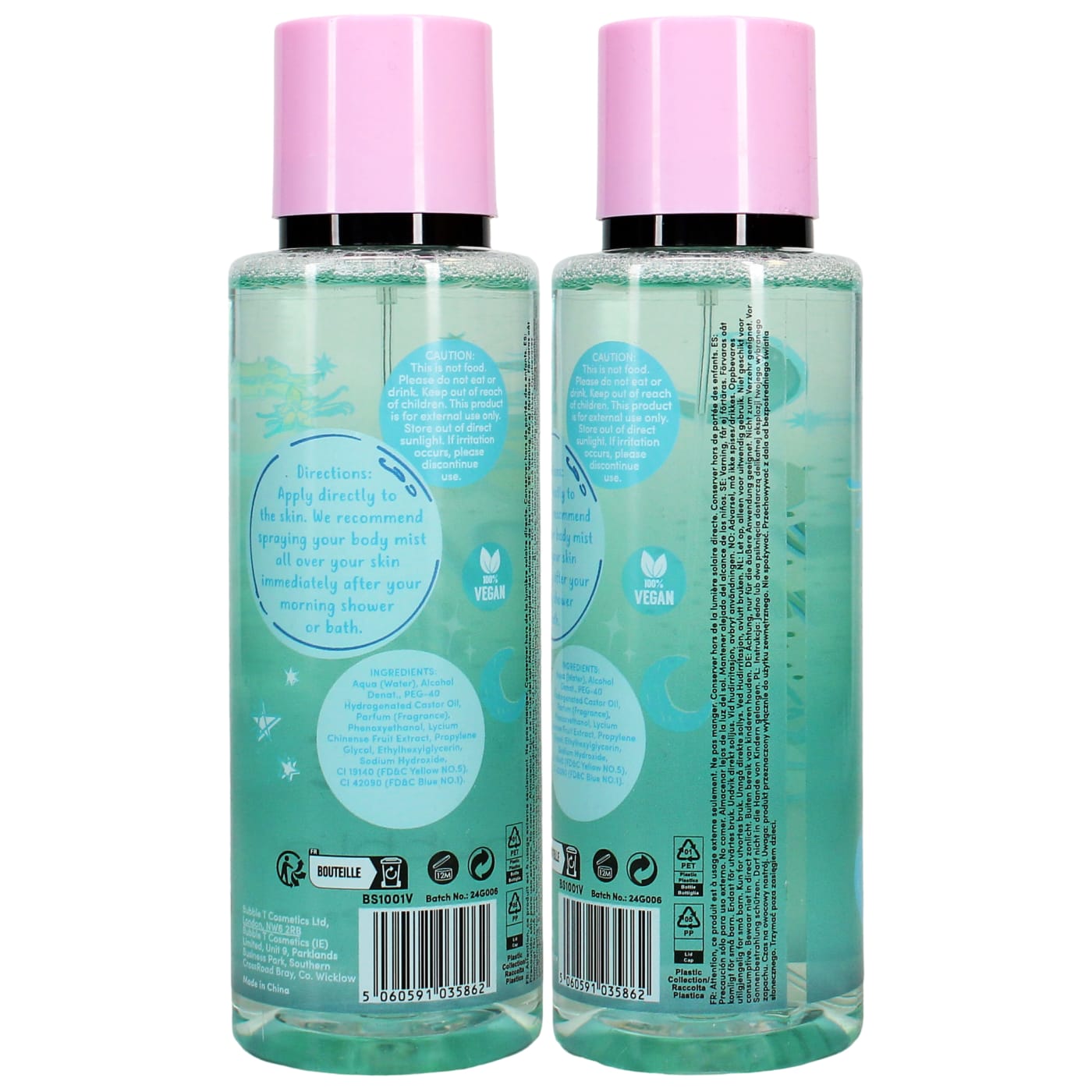 Bubble T 250ml Body Mist Vanilla Dream