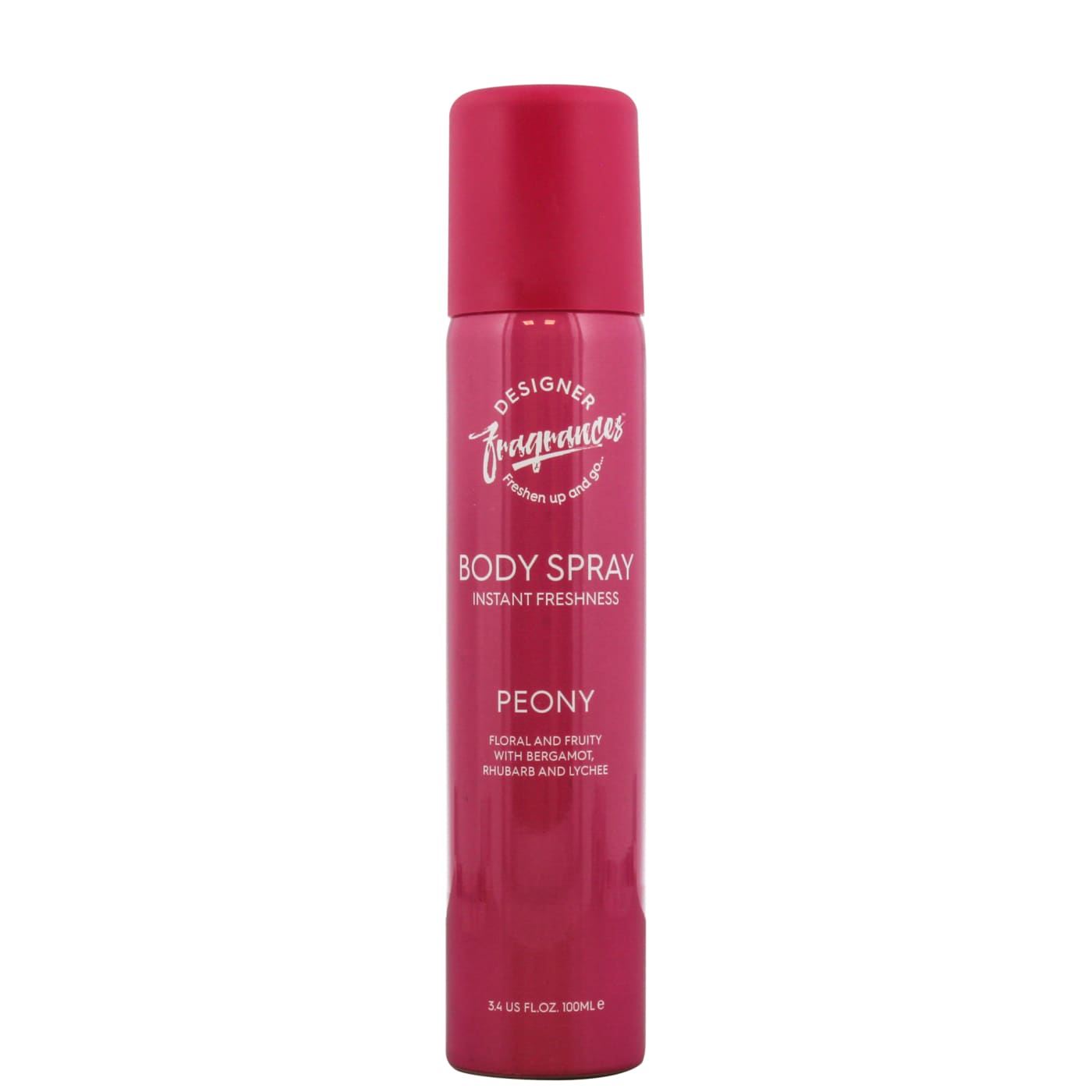 DESIGNER FRAGRANCES 100ML BODY SPRAY PEONY 08/27 05/28 01/29 05/29 06/29