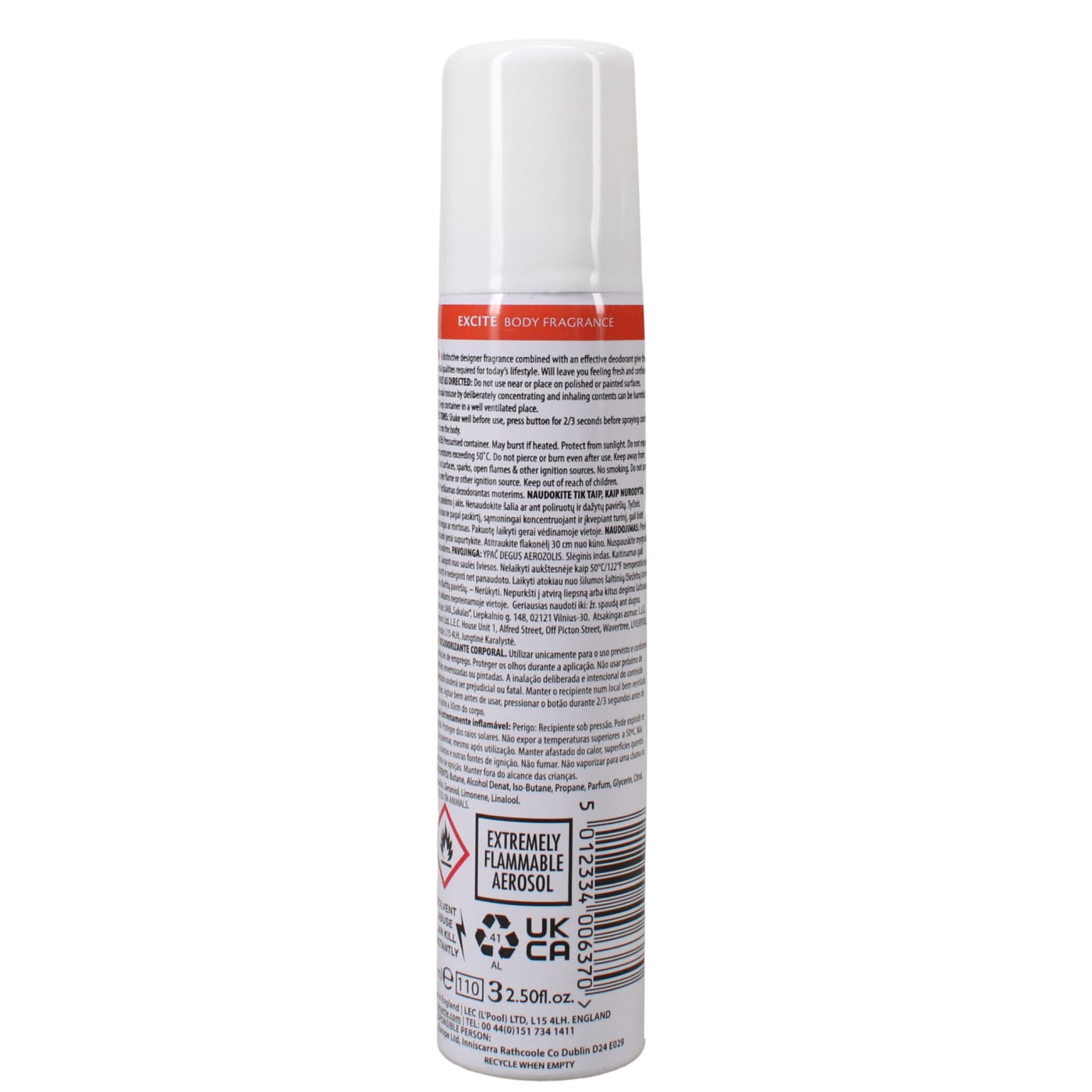 INSETTE 75ML B/SPRAY XCITE 06/26