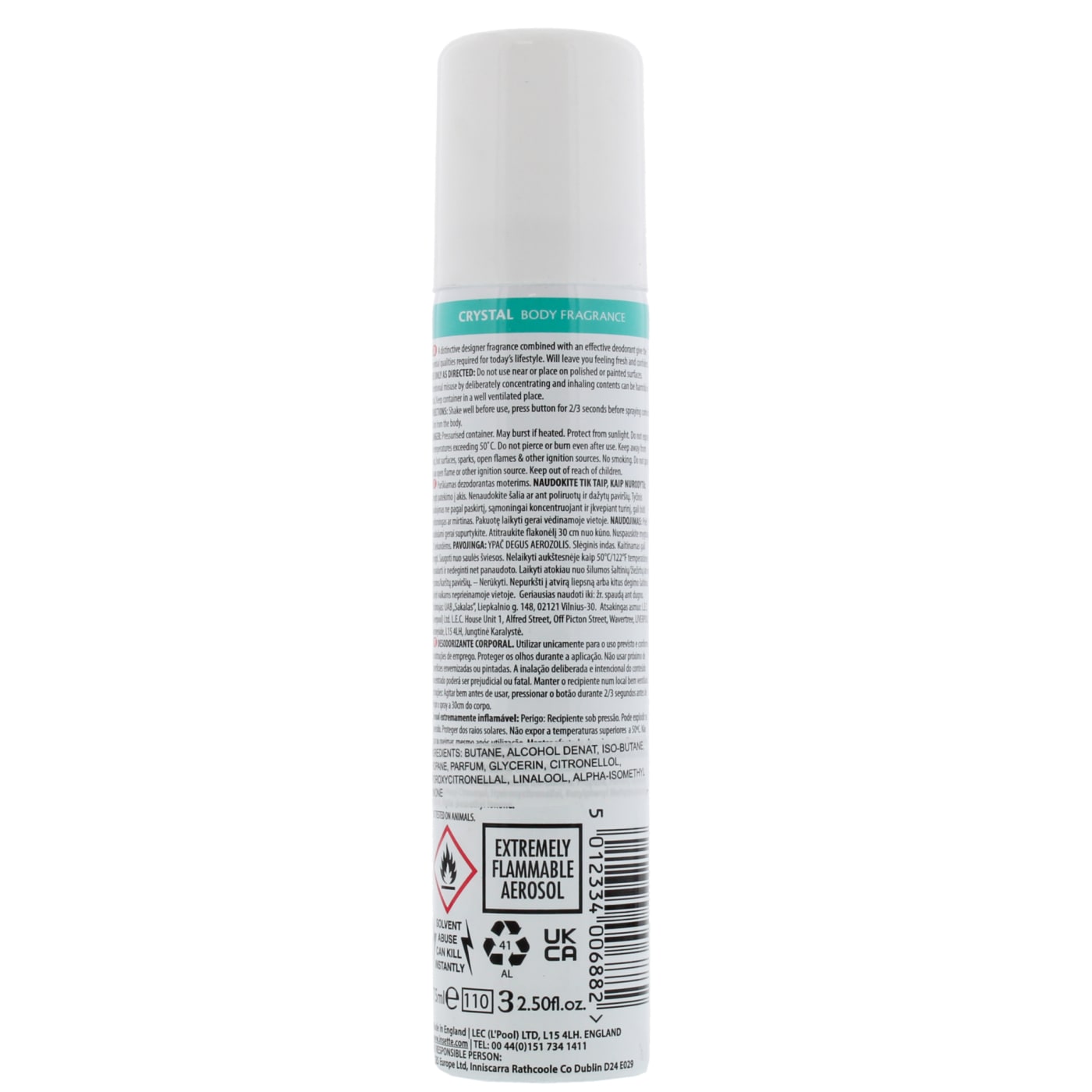 INSETTE 75ML B/SPRAY CRYSTAL 11/25
