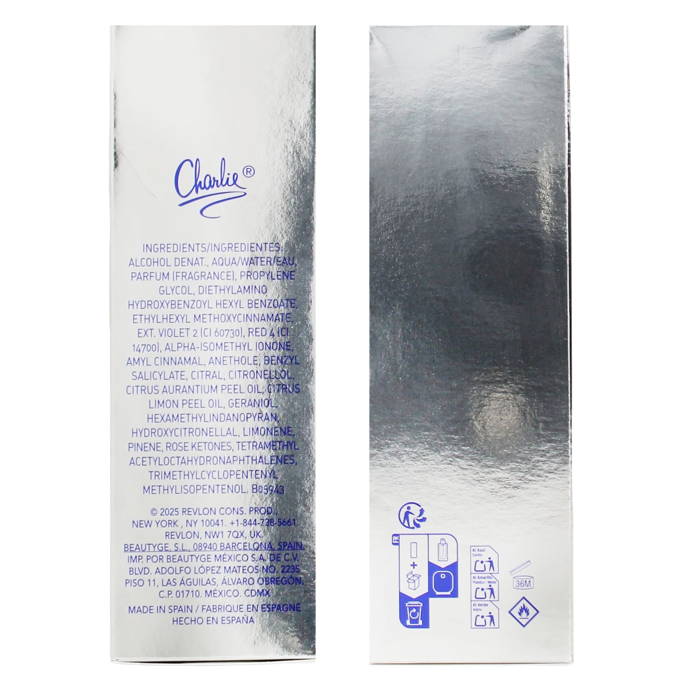 Charlie 100ml EDT Spray Silver