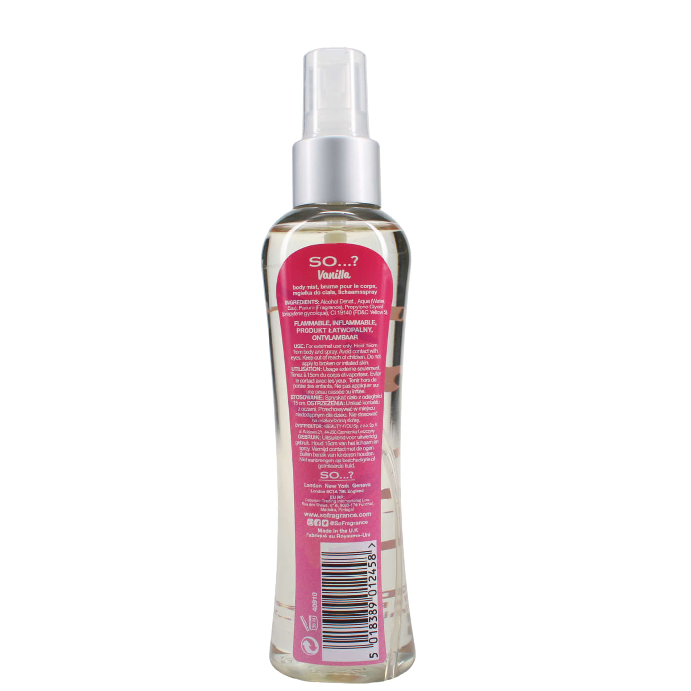 SO...? 100ML B/MIST VANILLA