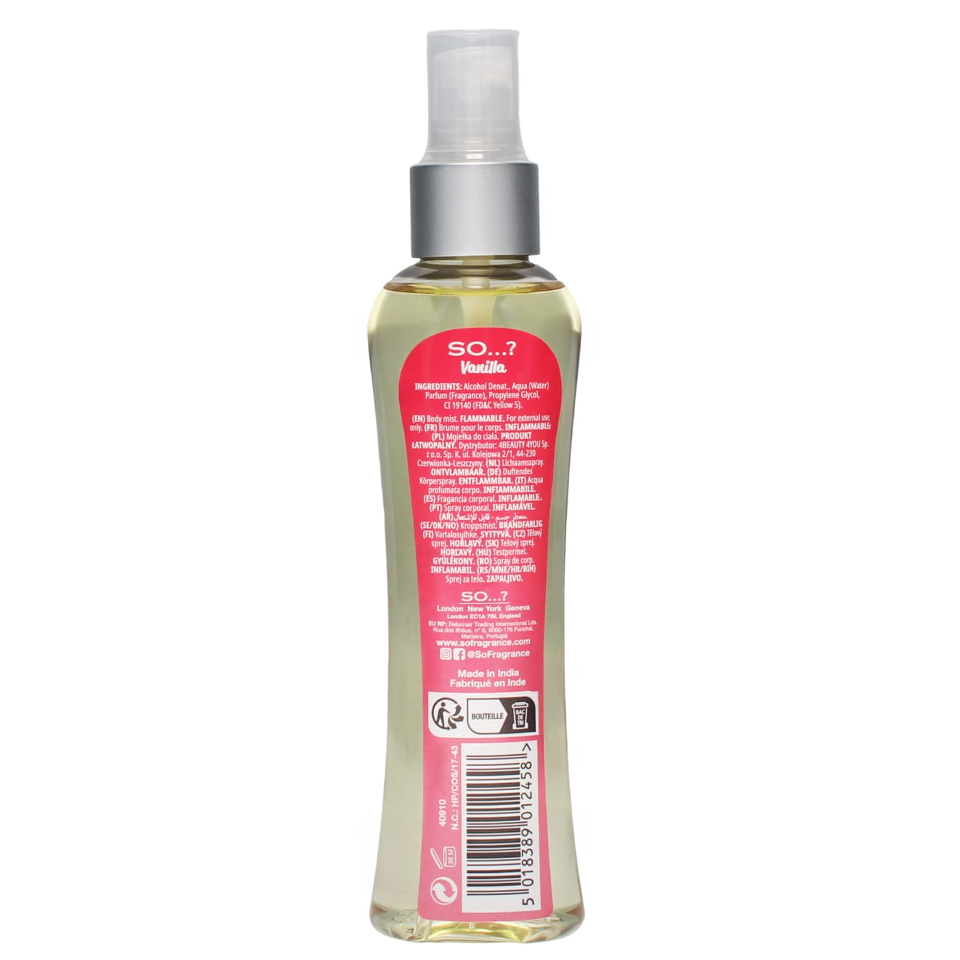 SO...? 100ML B/MIST VANILLA