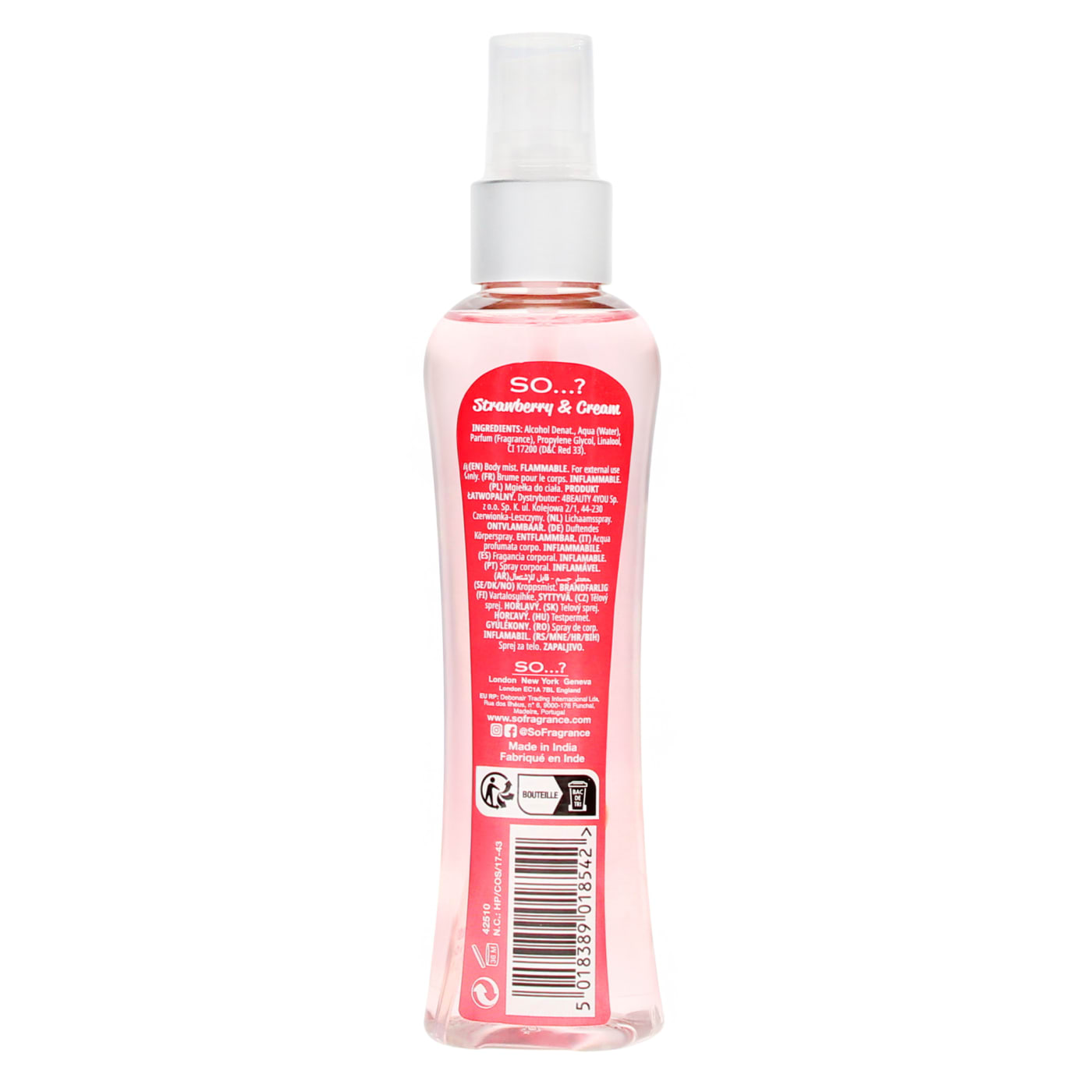 SO...? 100ML BODY MIST STRAWBERRY & CREAM