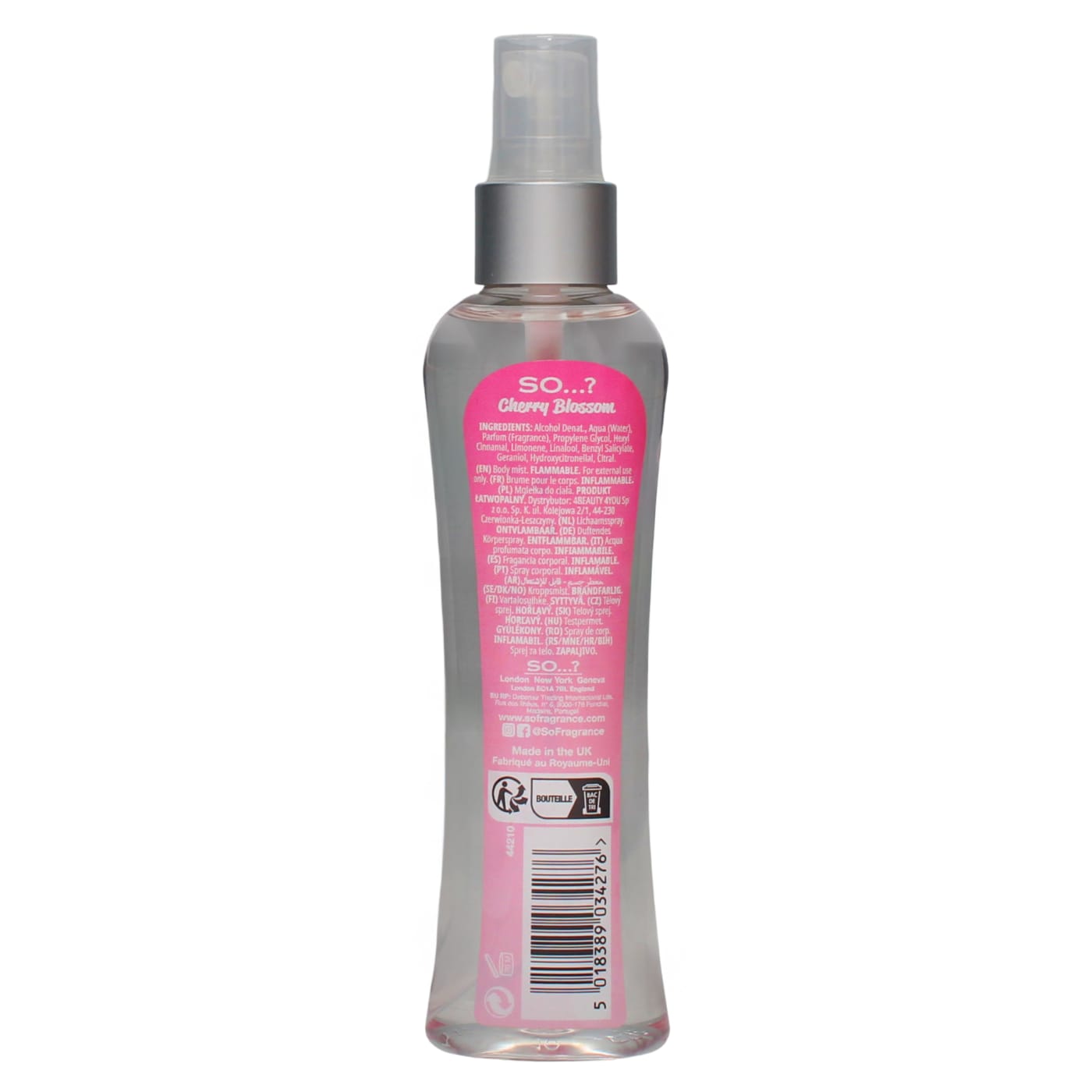 SO...? 100ML B/MIST CHERRY BLOSSOM