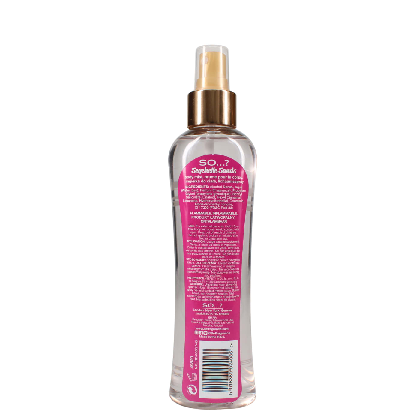SO...? 200ML B/MIST SEYCHELLE SANDS
