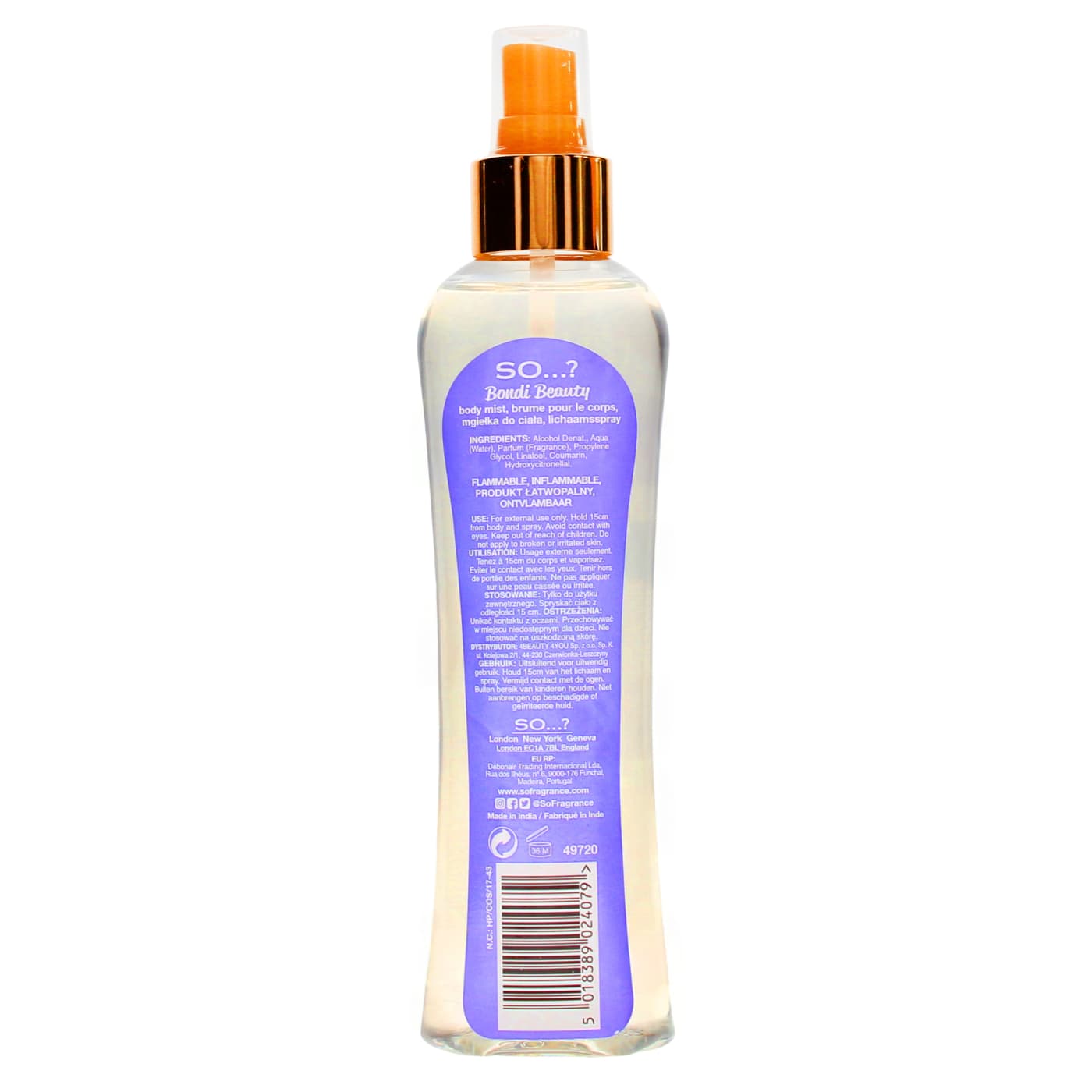 SO…? 200ML BODY MIST BONDI BEAUTY