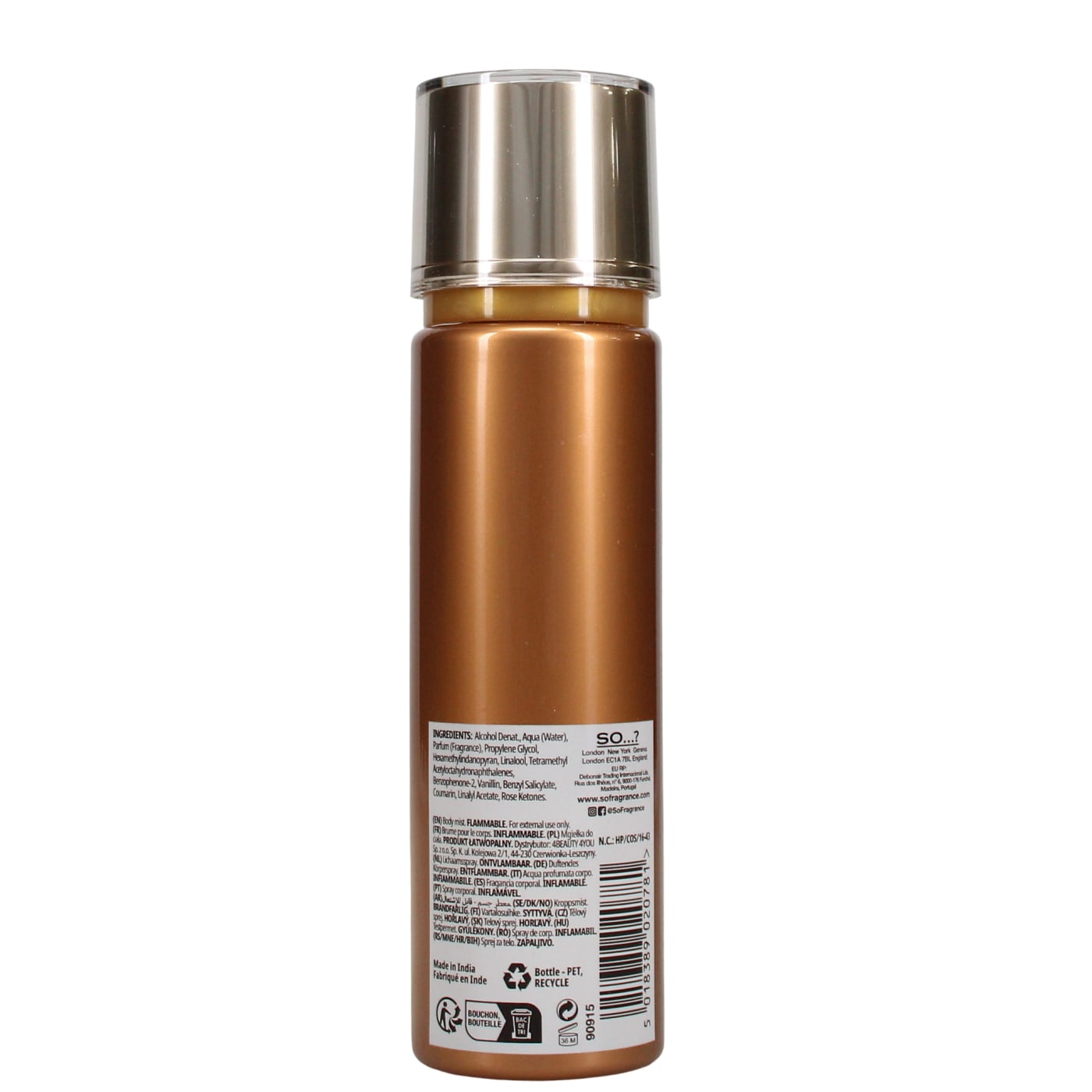 SO...? UNIQUE 150ML BODY MIST TRUFFLE CREAM