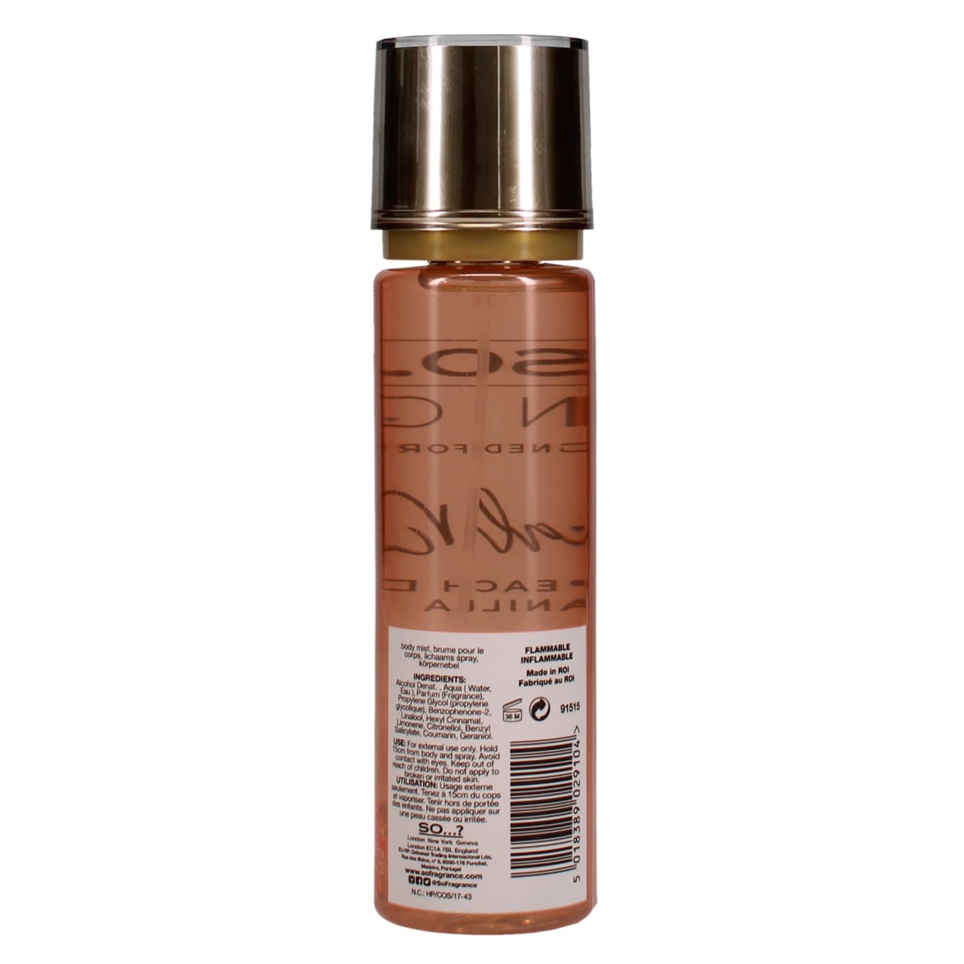 SO...? UNIQUE 150ML BODY MIST CORAL