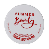 Summer Beauty 220ml Brightening & Smoothing Body Cream Watermelon