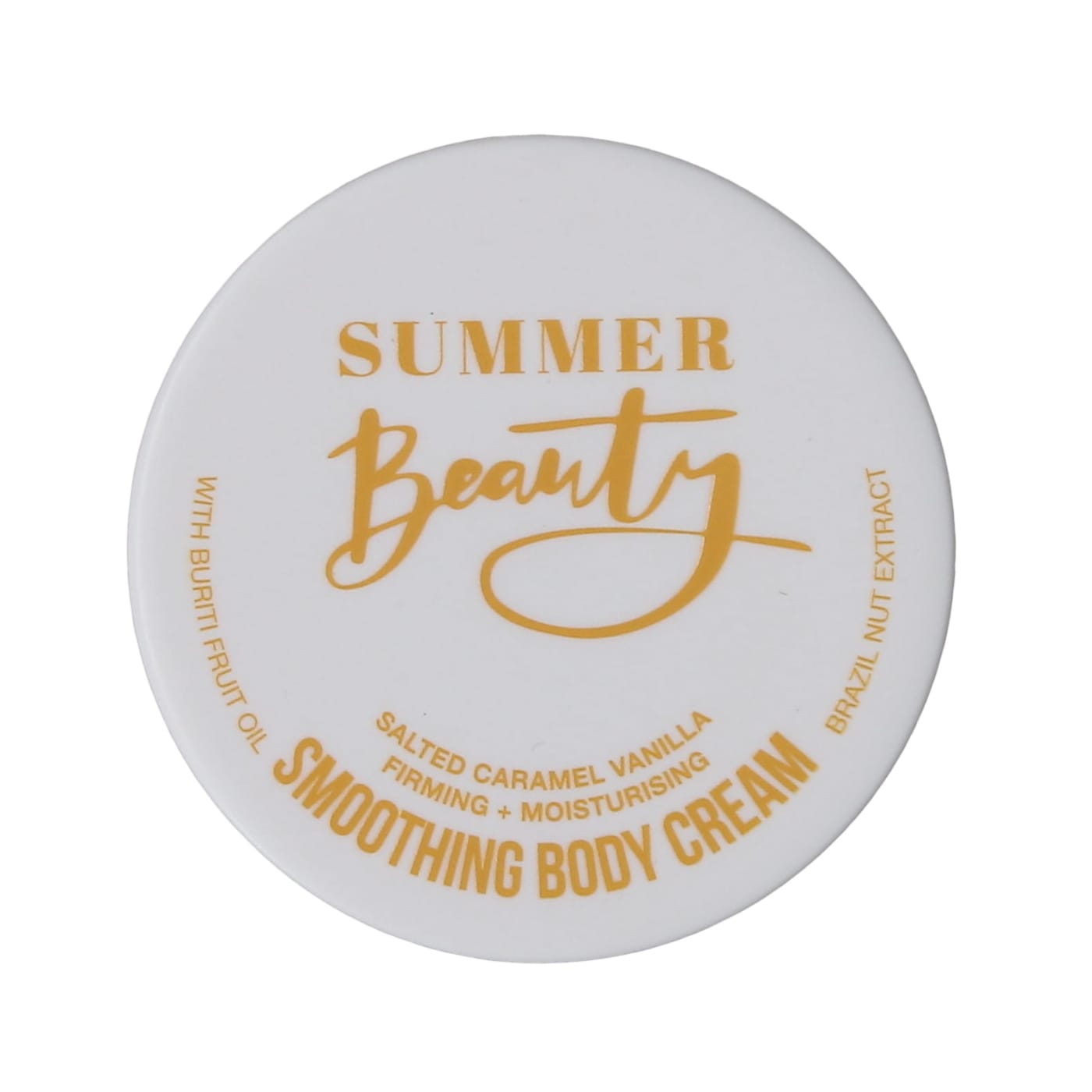 SUMMER BEAUTY 220ML FIRMING & MOISTURISING BODY CREAM SALTED CARAMEL VANILLA