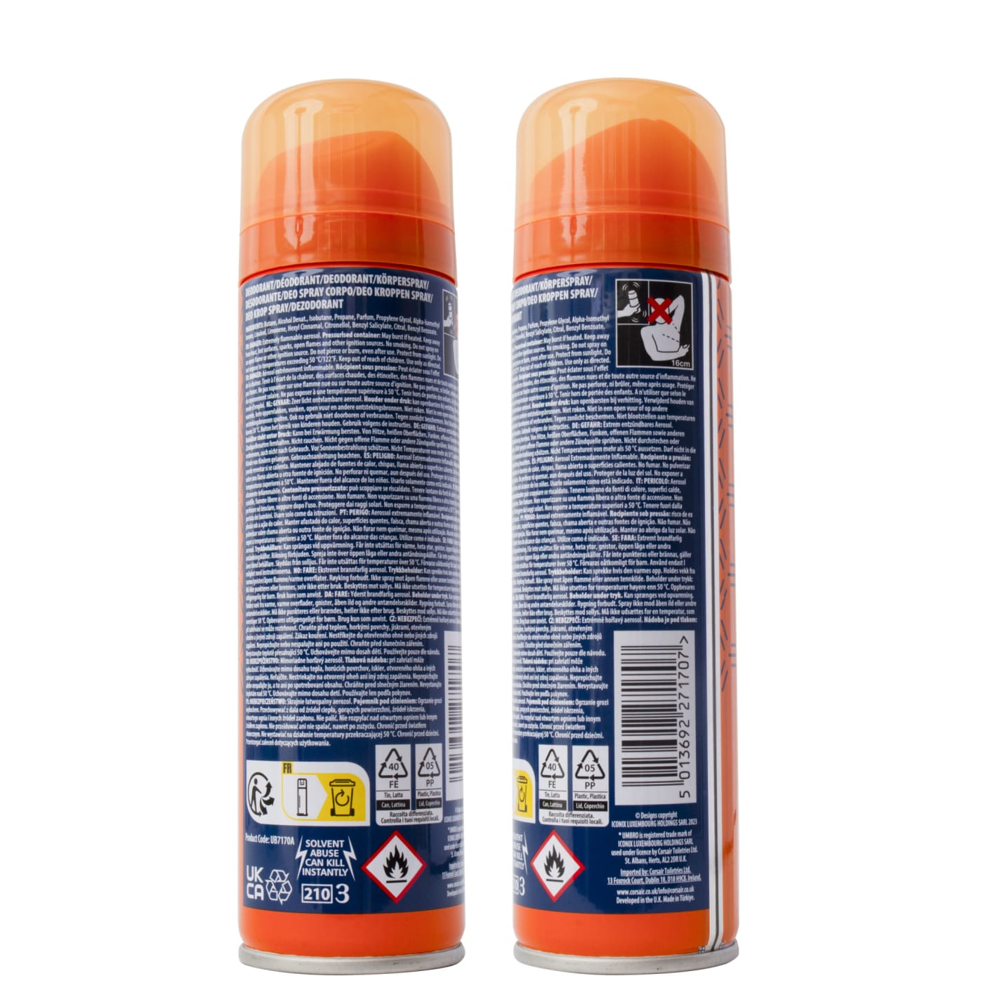 UMBRO 150ML WOMEN'S DEO B/SPRAY TEMPO