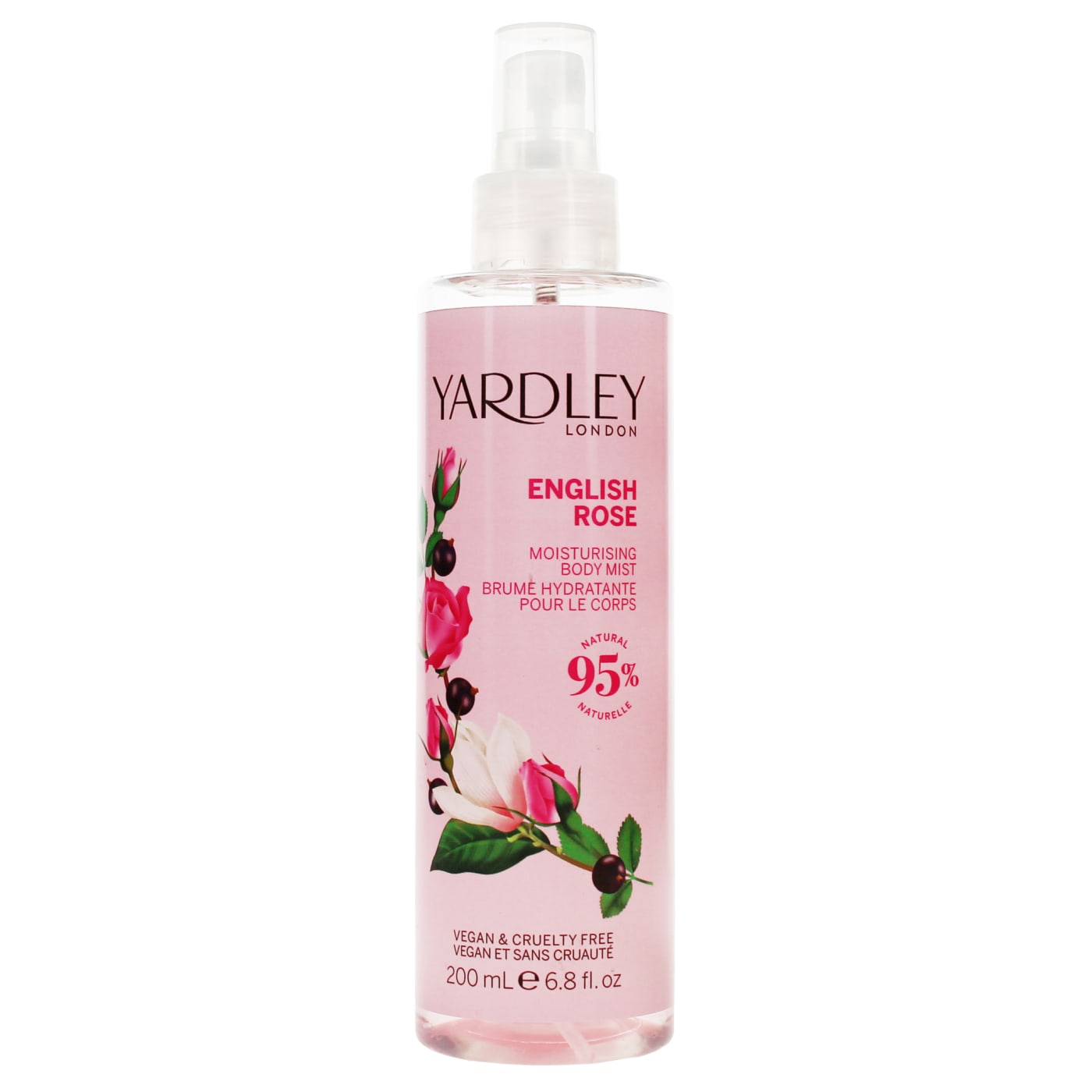 Yardley 200ml Body Mist English Rose