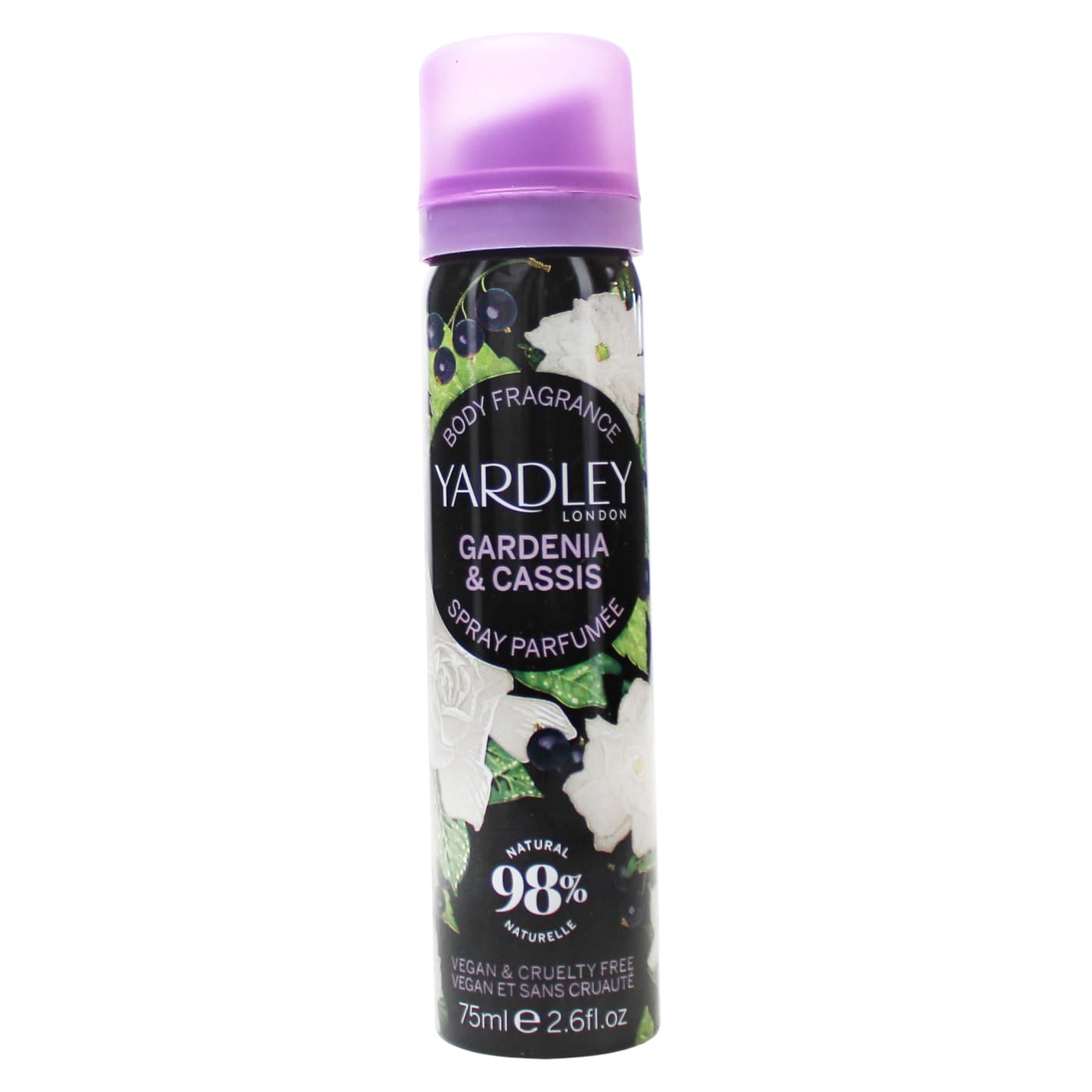 Yardley 75ml Body Spray Gardenia & Cassis