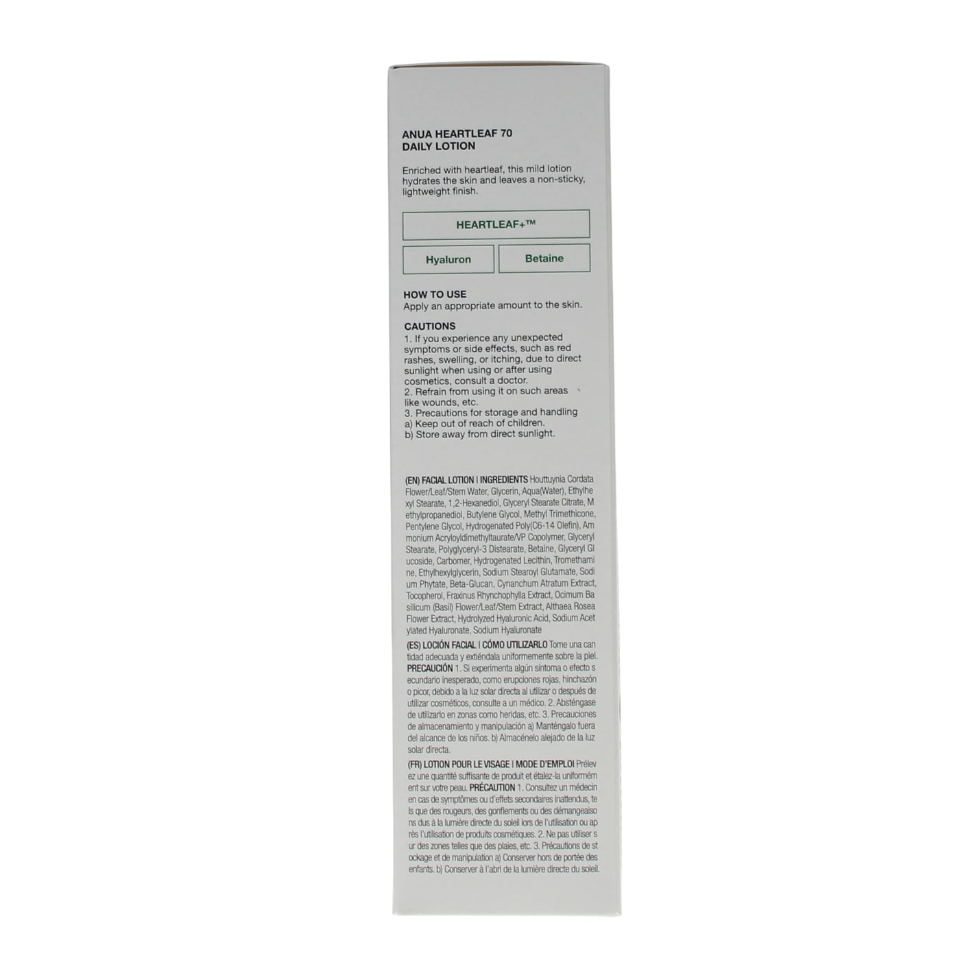 ANUA 200ML DAILY LOTION HEARTLEAF 70+ 11/26