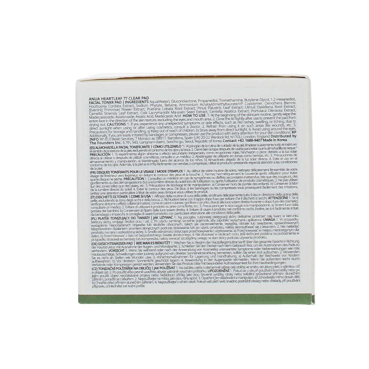 ANUA 160ML FACIAL TONER CLEAR PAD HEARTLEAF 77%