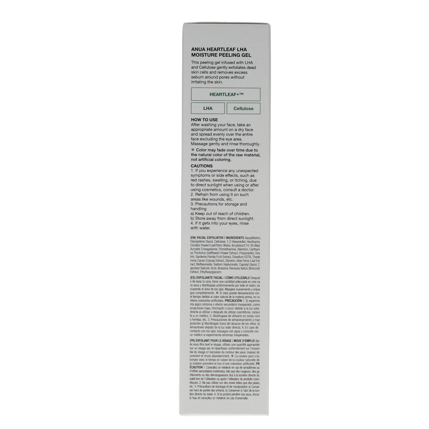 ANUA 120ML PEELING GEL EXFOLIATING HEARTLEAF LHA 12/27