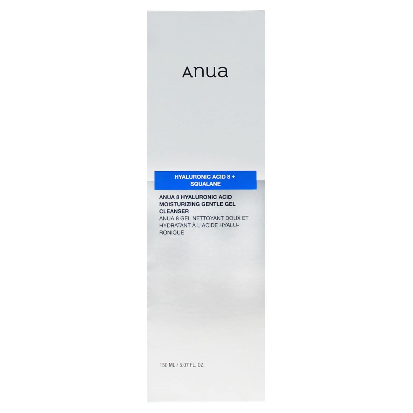 ANUA 150ML GEL CLEANSER HYALURONIC ACID MOISTURISING GENTLE