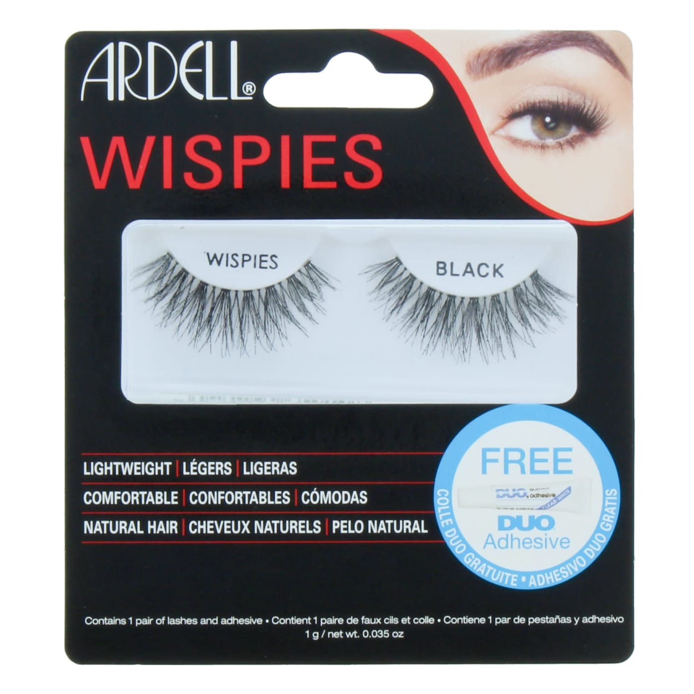 ARDELL LASHES BLACK WITH DUO GLUE