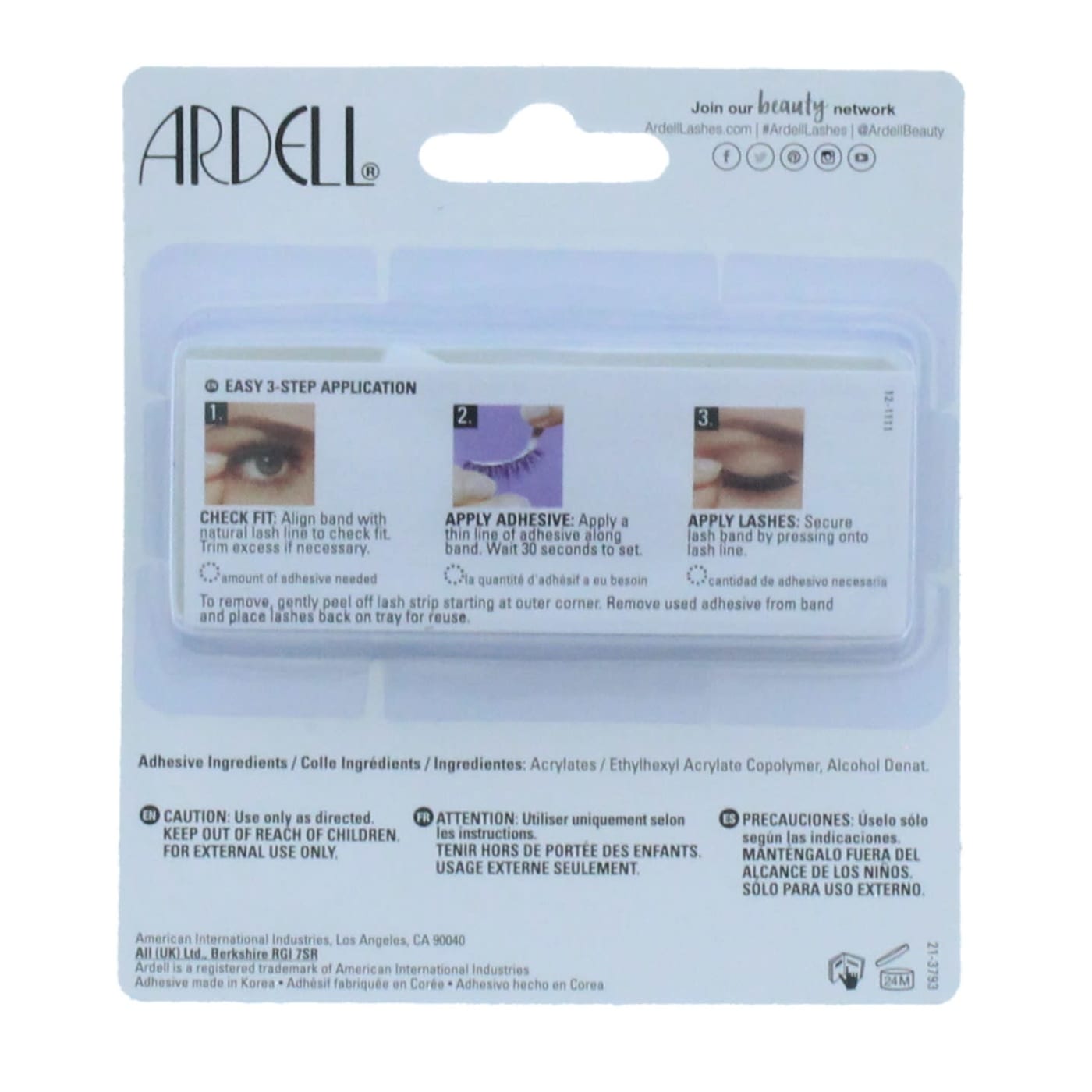 ARDELL LASHES 113 BLACK DUO GLUE