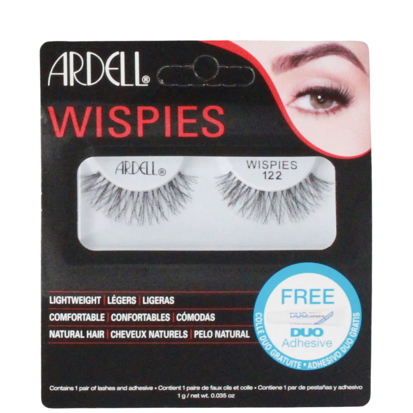 ARDELL LASHES 122 BLACK DUO GLUE