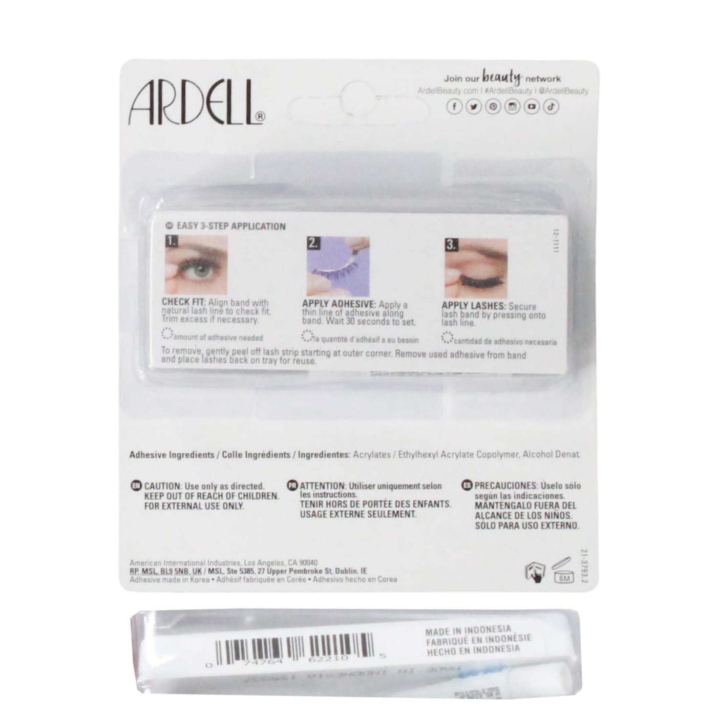 ARDELL LASHES 122 BLACK DUO GLUE
