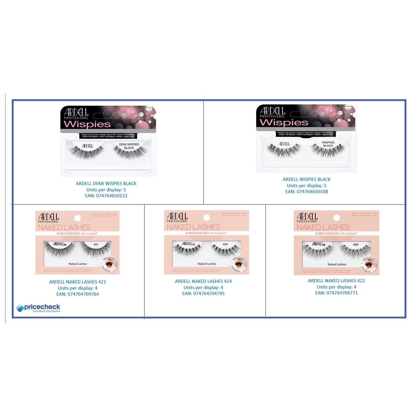 ARDELL & DUO MIXED DISPLAY 30PC