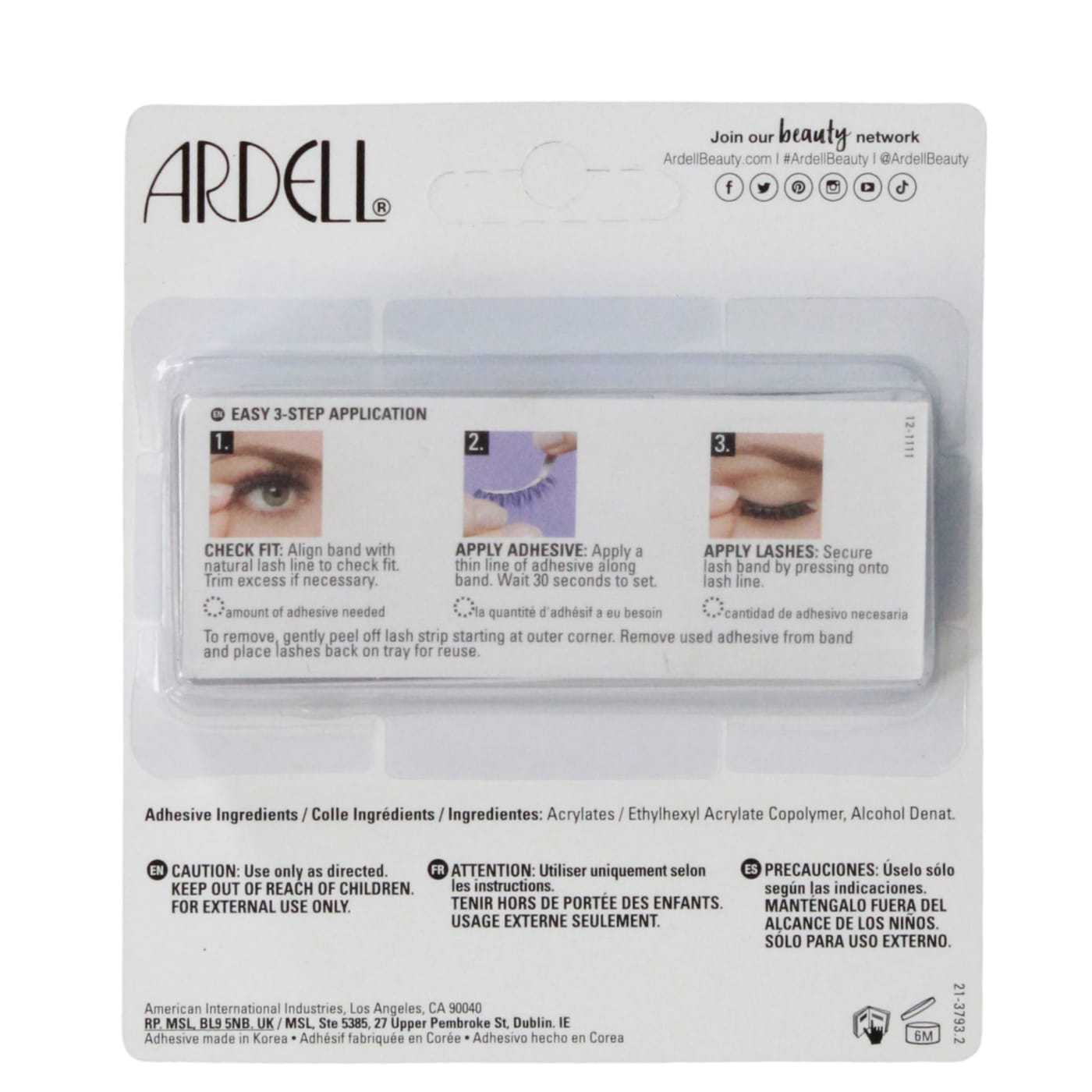 ARDELL BABY WISPIES LASH BLK (DUO GLUE)