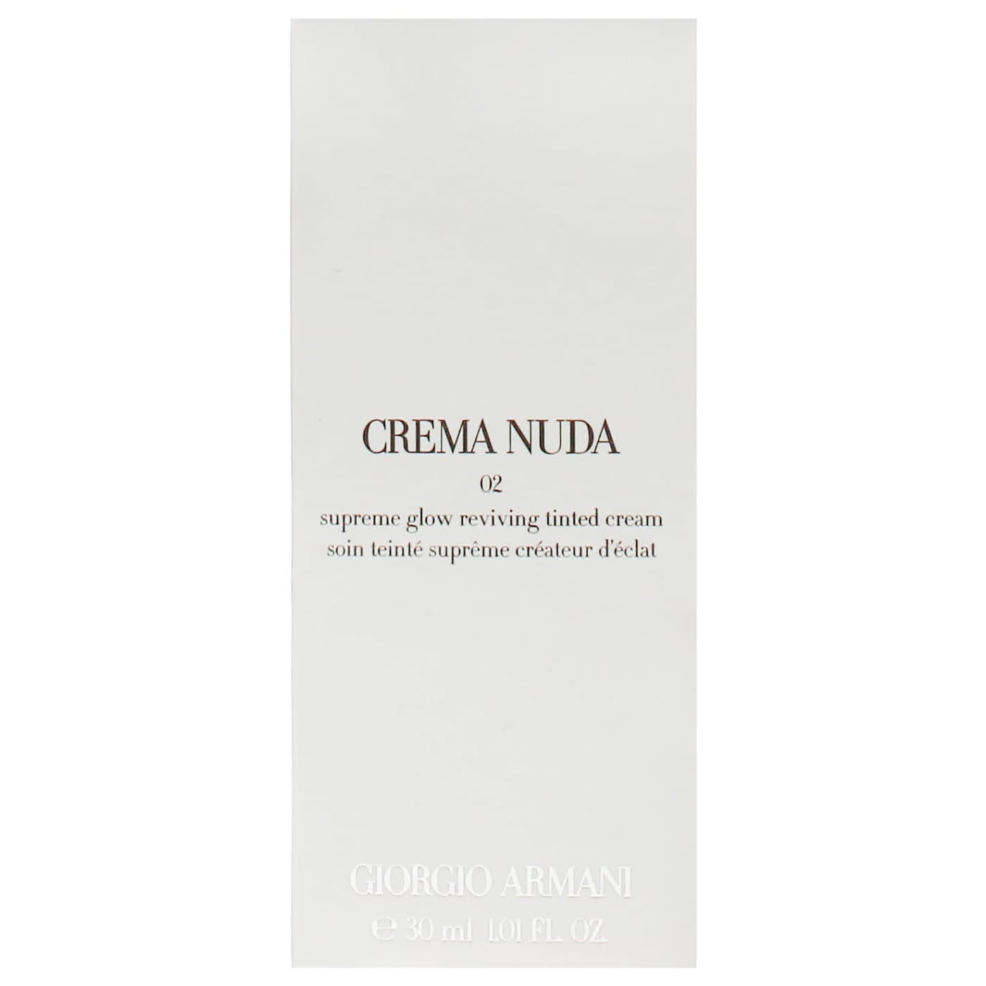 Giorgio Armani Crema Nuda 30ml Supreme Glow Reviving Tinted Cream 02