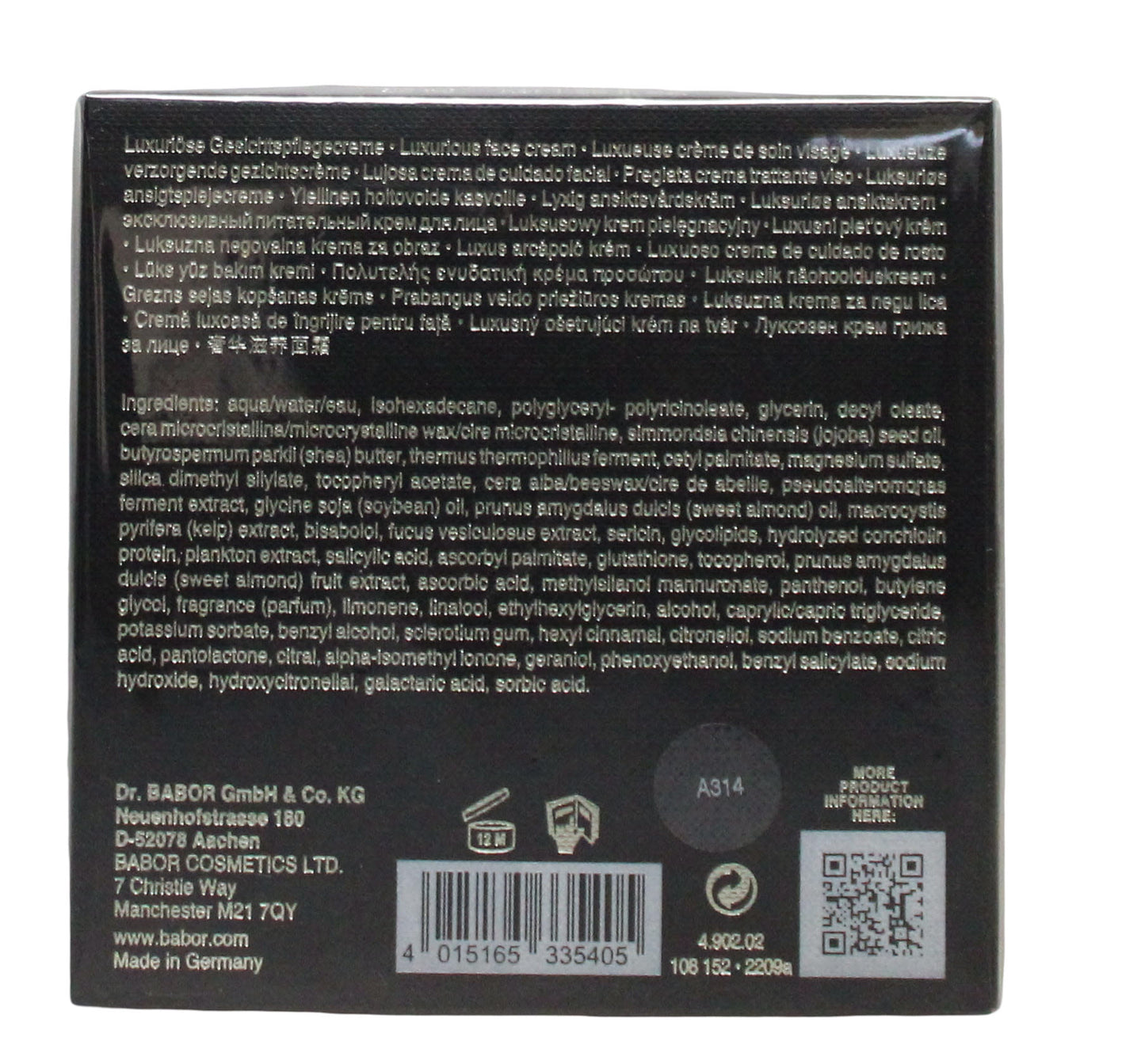 BABOR SEA CREATION 50ML THE CREAM RICH