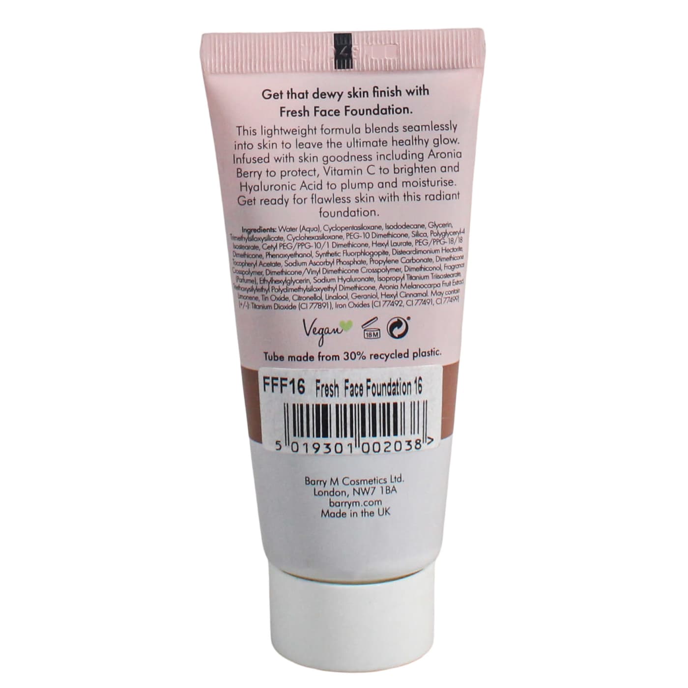 BARRY M FRESH FACE LIQUID FOUNDATION 16