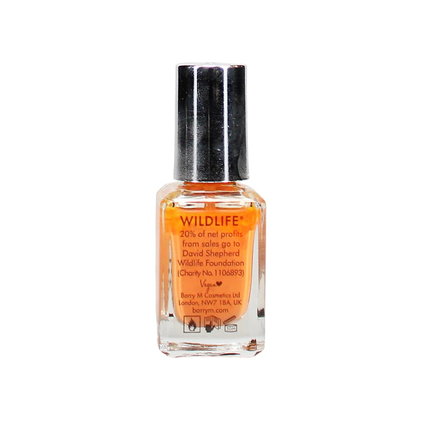 BARRY M WILDFIRE GELLY HI SHINE 10ML NAIL POLISH DESERT ORANGE
