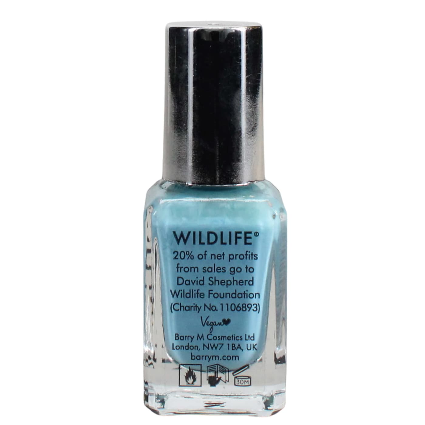 BARRY M WILDFIRE GELLY HI SHINE 10ML NAIL POLISH OCEAN BLUE