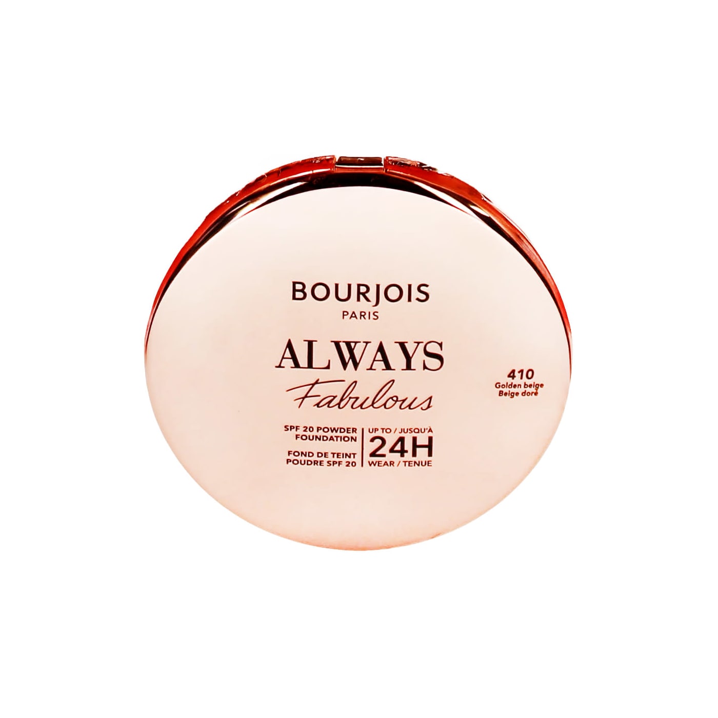 BOURJOIS ALWAYS FABULOUS COMPACT POWDER FOUNDATION GOLDEN BEIGE