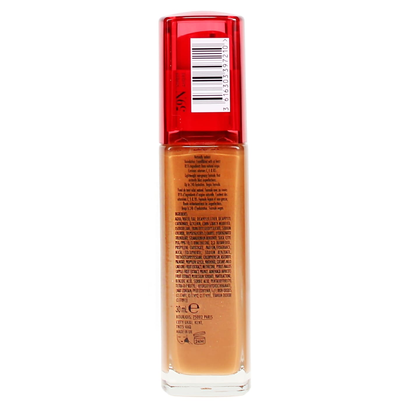 BOURJOIS HEALTHY MIX 30ML LIQUID FOUNDATION AMBER