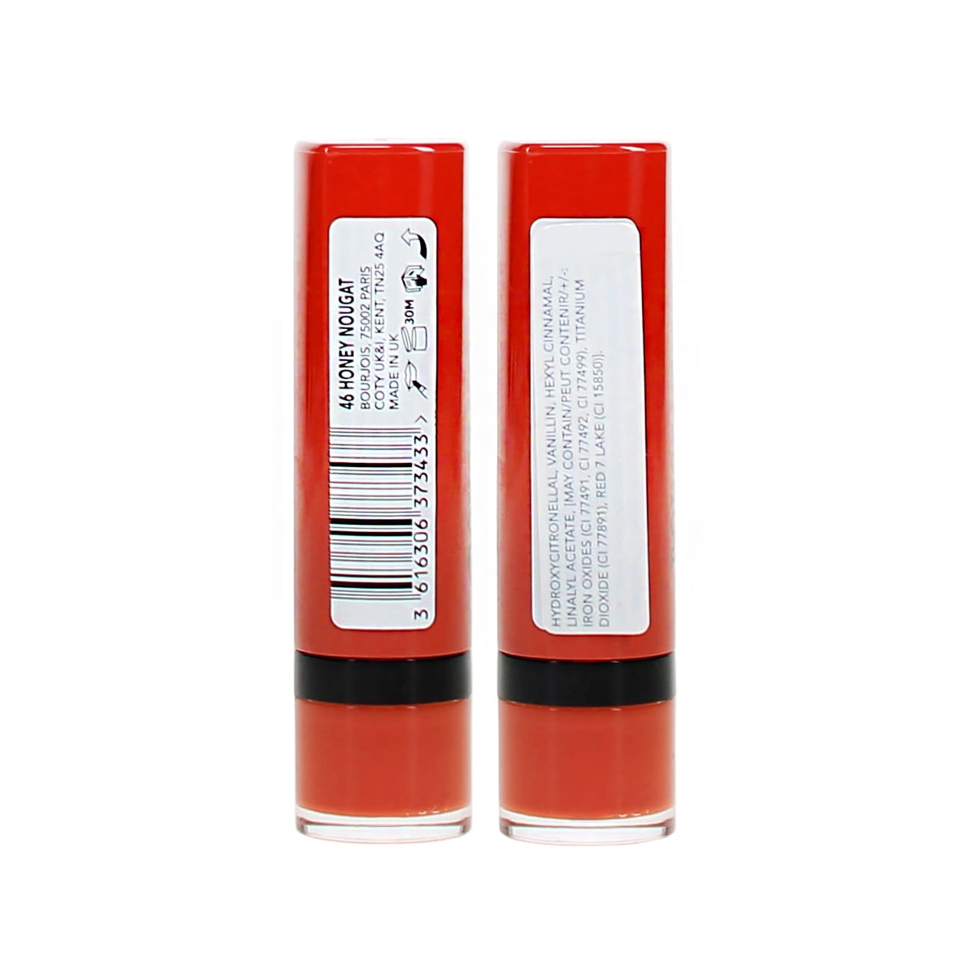 BOURJOIS VELVET ROUGE LIPSTICK CHERRY HONEY NOUGAT