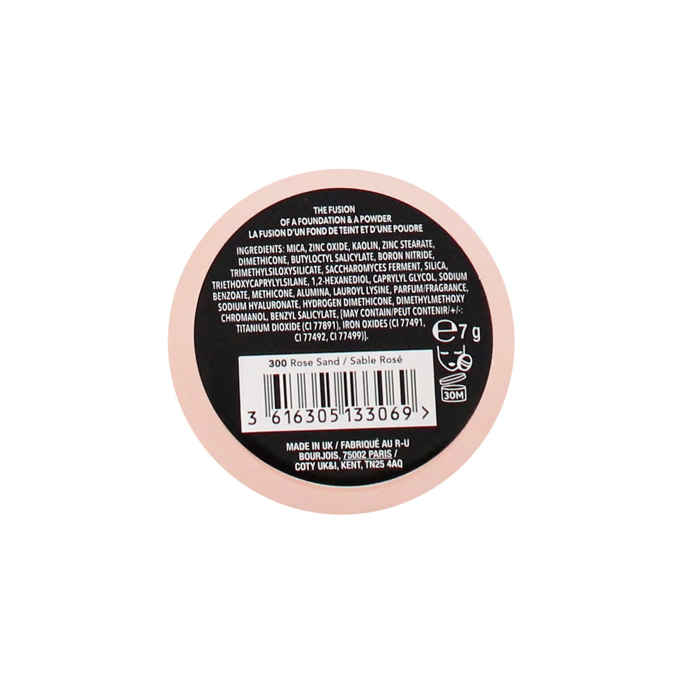 BOURJOIS ALWAYS FABULOUS PRESSED POWDER ROSE SAND 300
