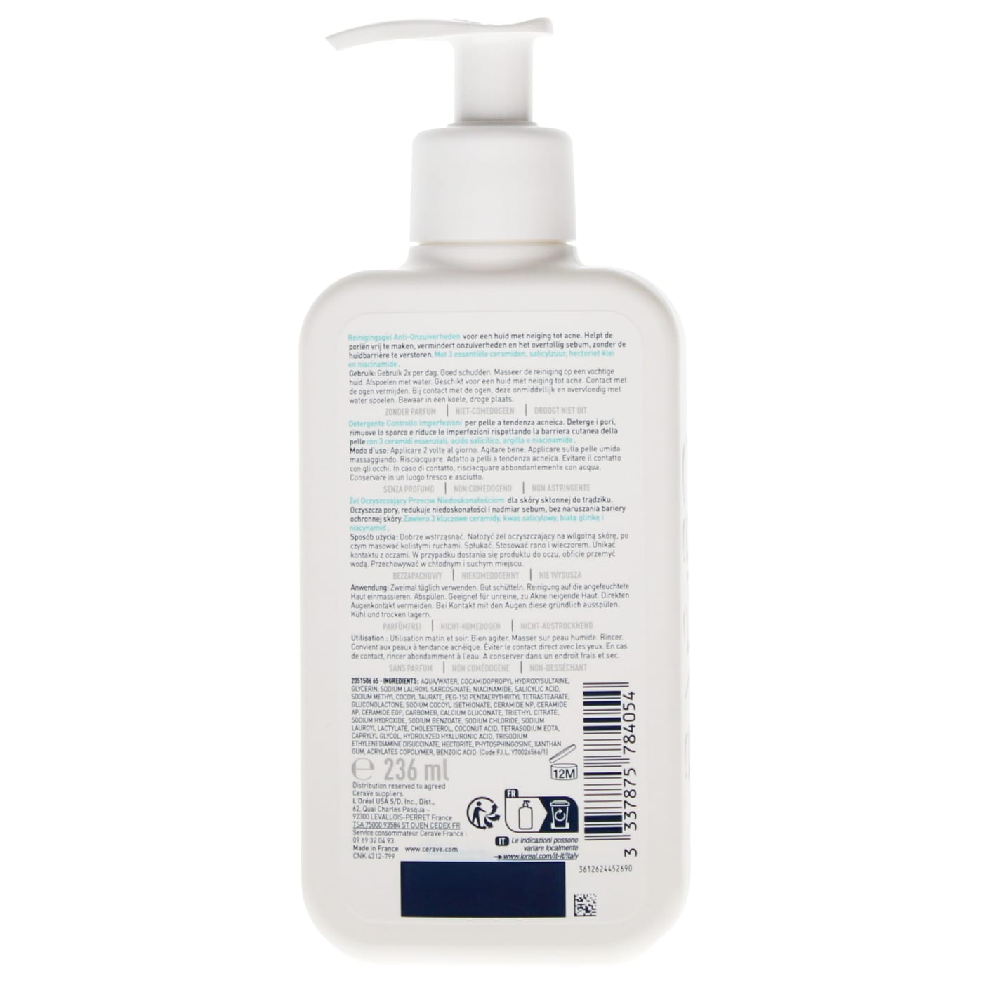 CERAVE 236ML CLEANSER BLEMISH CONTROL