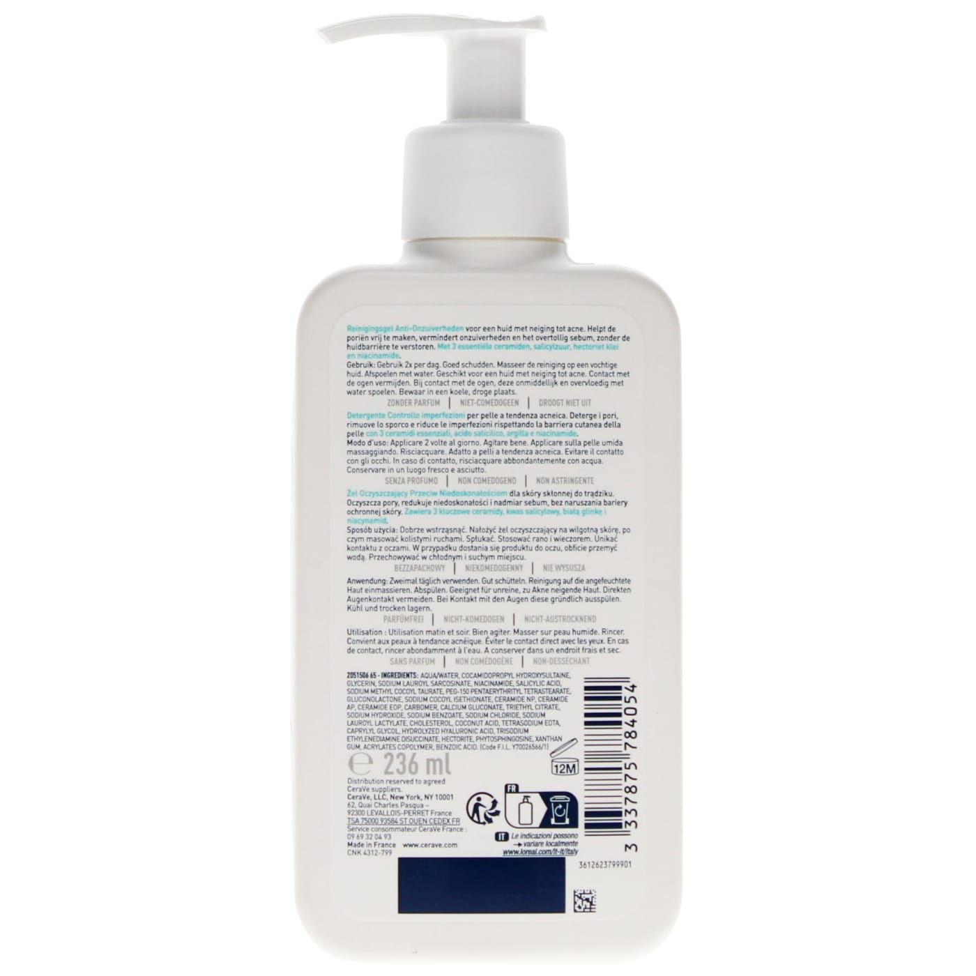 CERAVE 236ML CLEANSER BLEMISH CONTROL