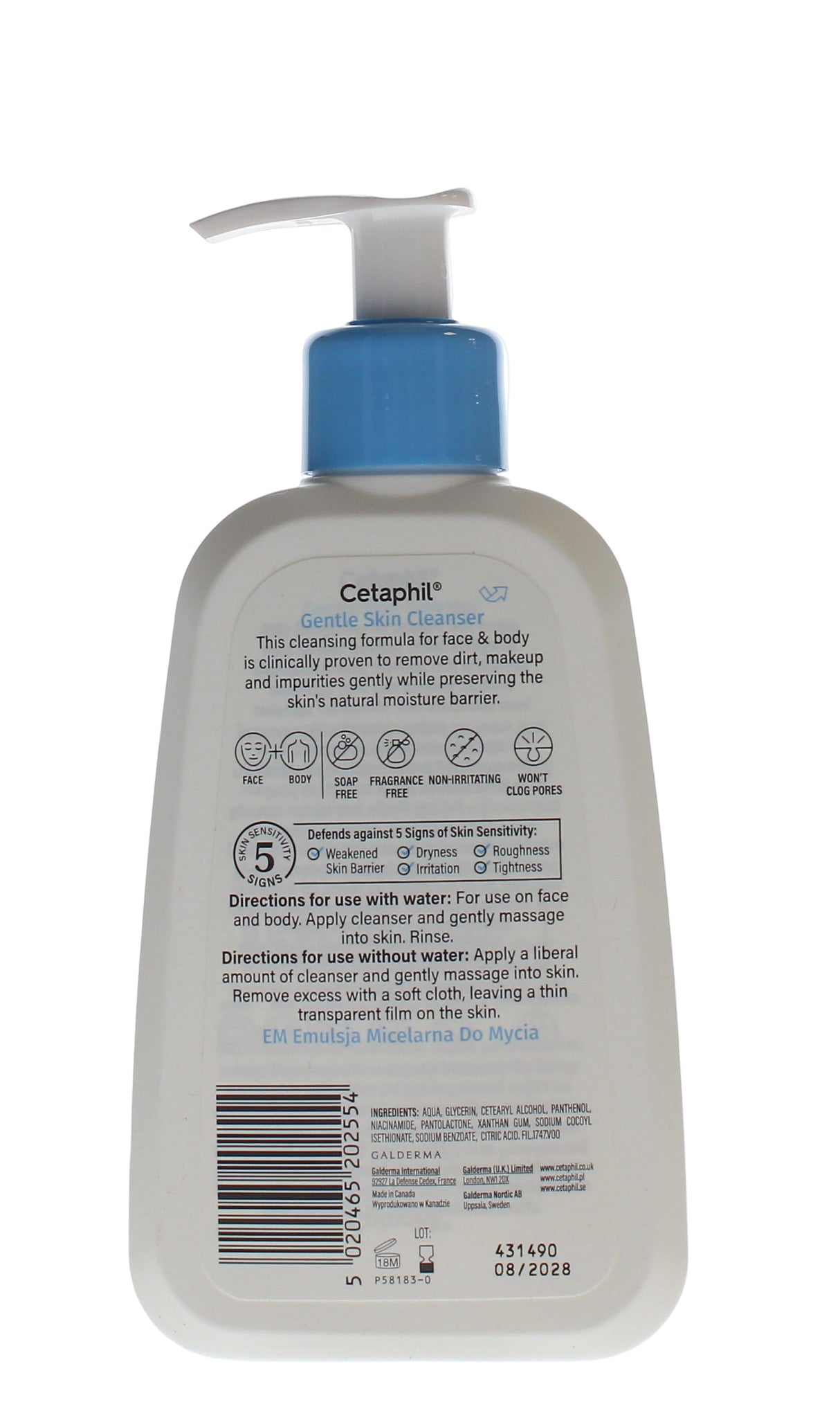 CETAPHIL 236ML GENTLE CLEANSER