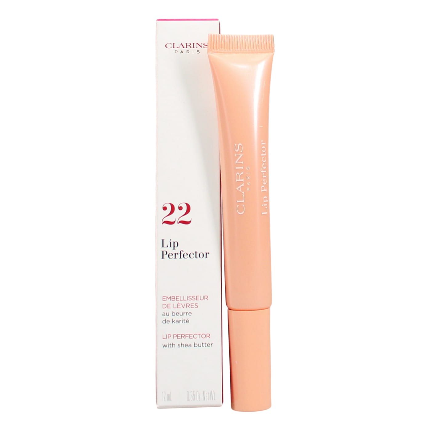 Clarins 12ml Velvet Lip Perfector 22 Peach Glow